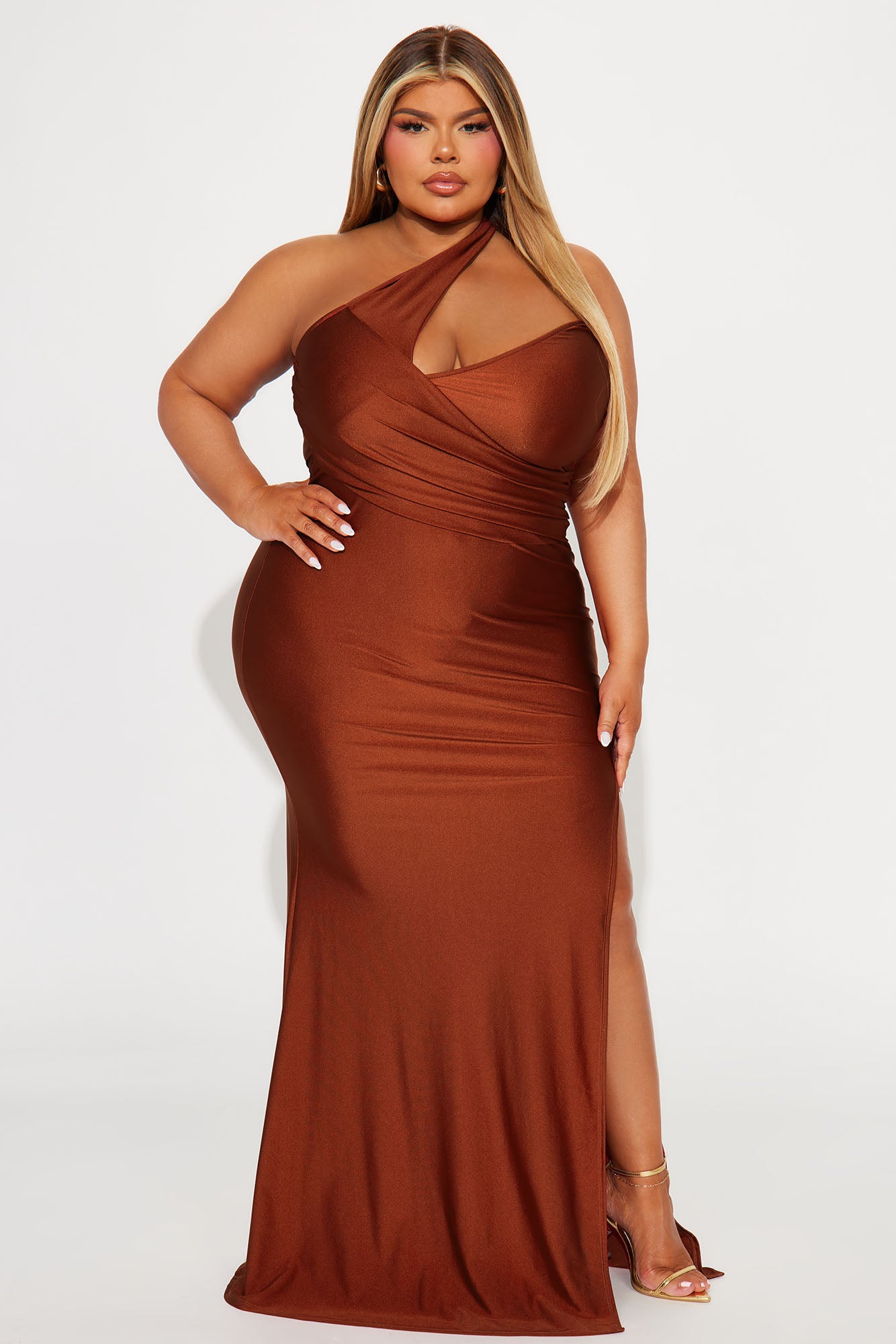 Can't Replace You Maxi Dress - Rust - Image 4