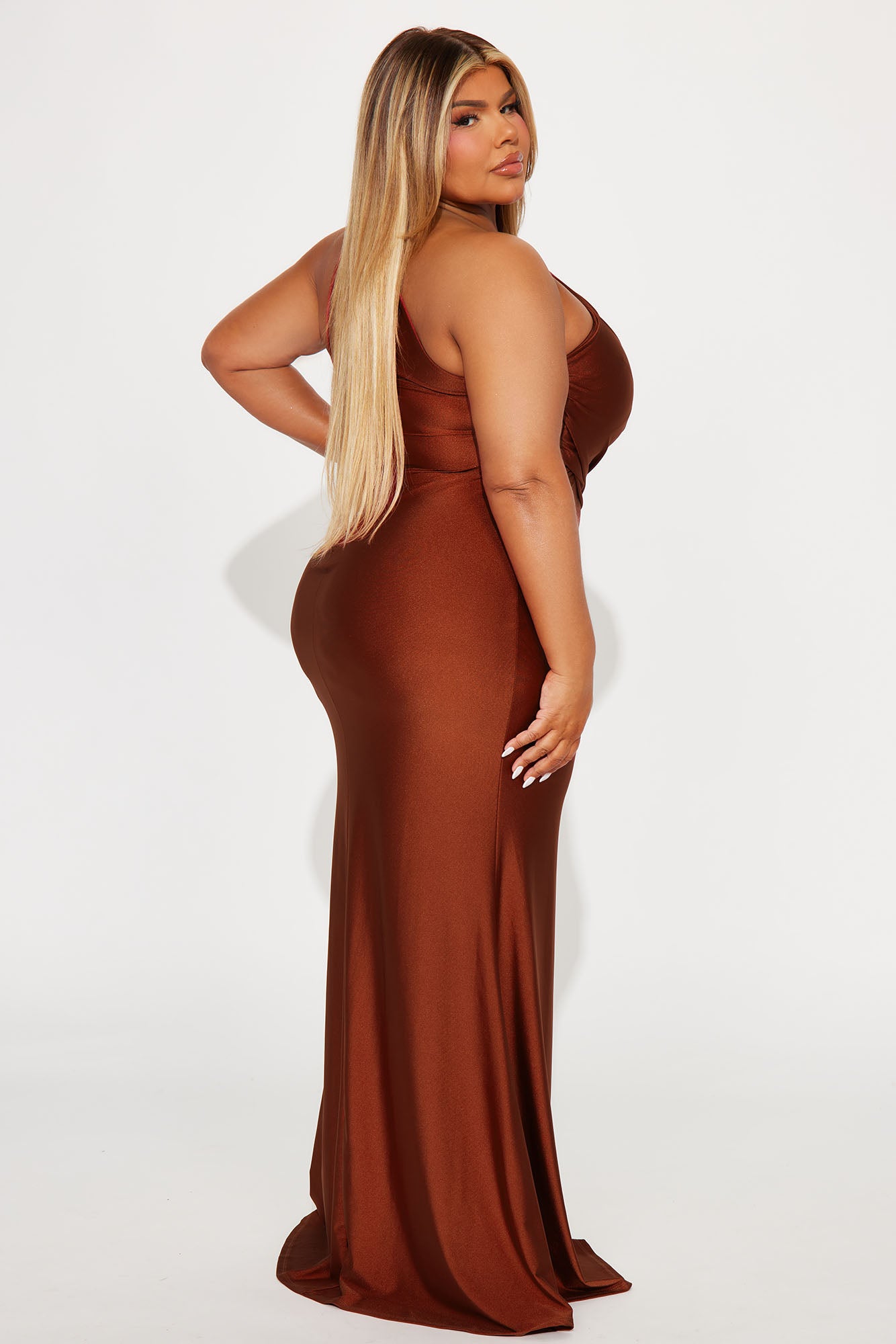 Can't Replace You Maxi Dress - Rust - Image 6