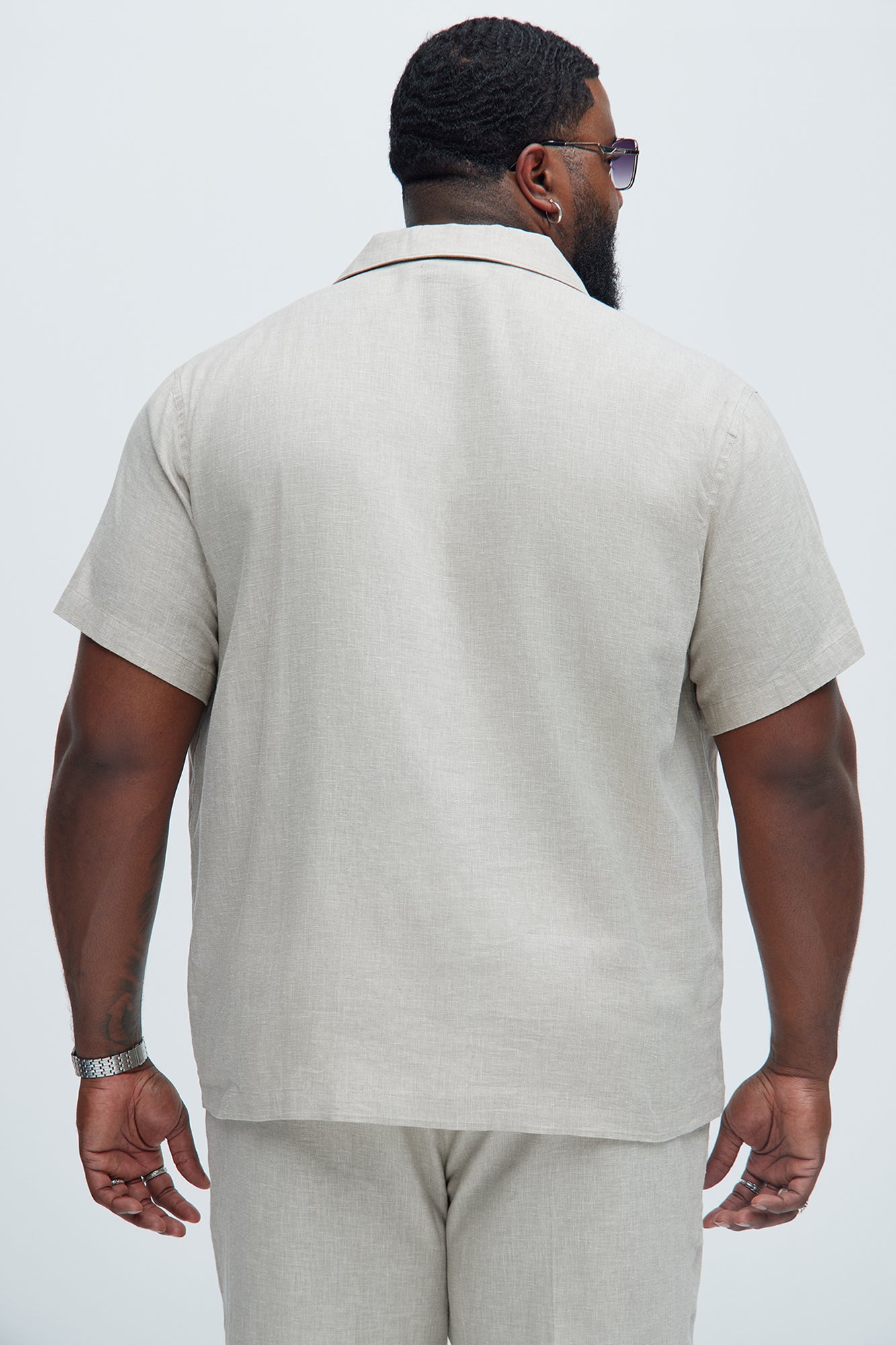 Bahamas Linen Shirt - Stone - Image 8