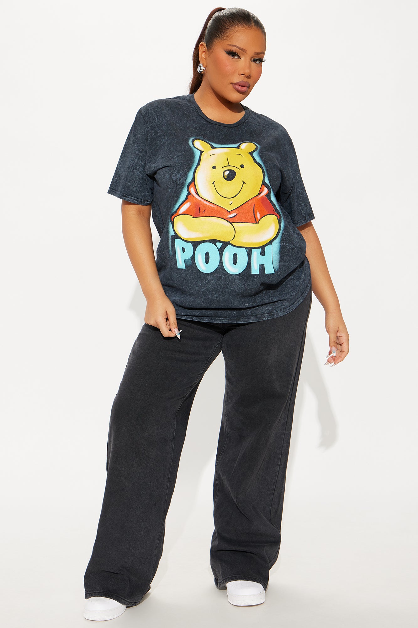 Winnie The Pooh Oversized Tee - Black - Image 6