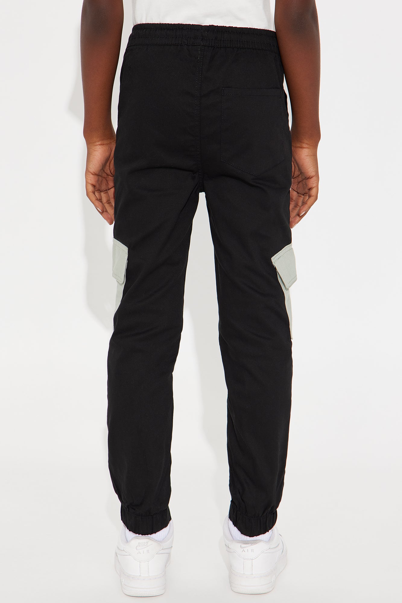 Mini Let's Start Here Twill Jogger Pant - Black/Grey - Image 3