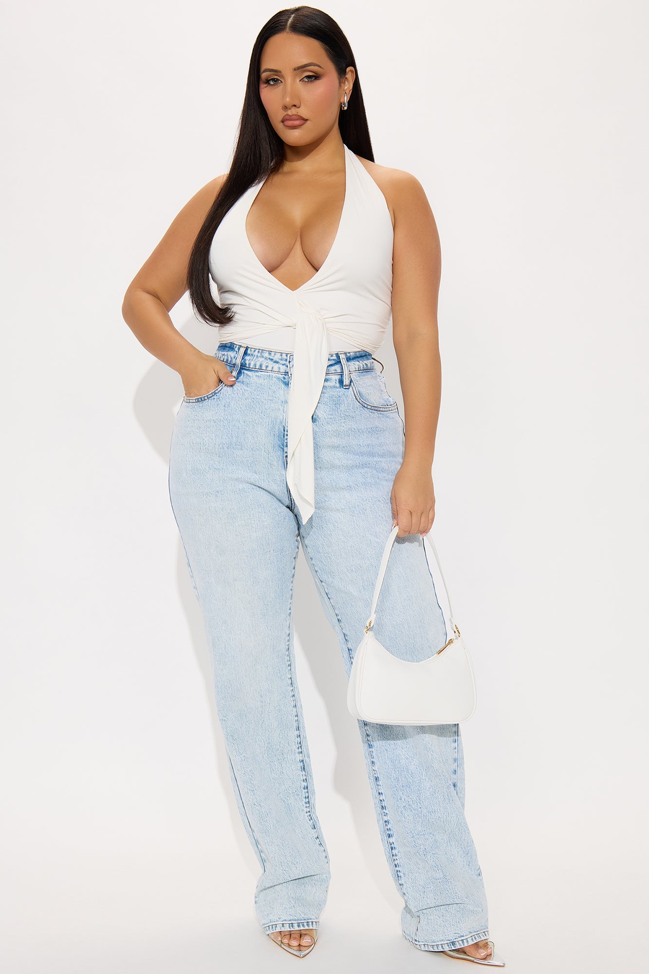 Girl Nextdoor Halter Top - White - Image 5