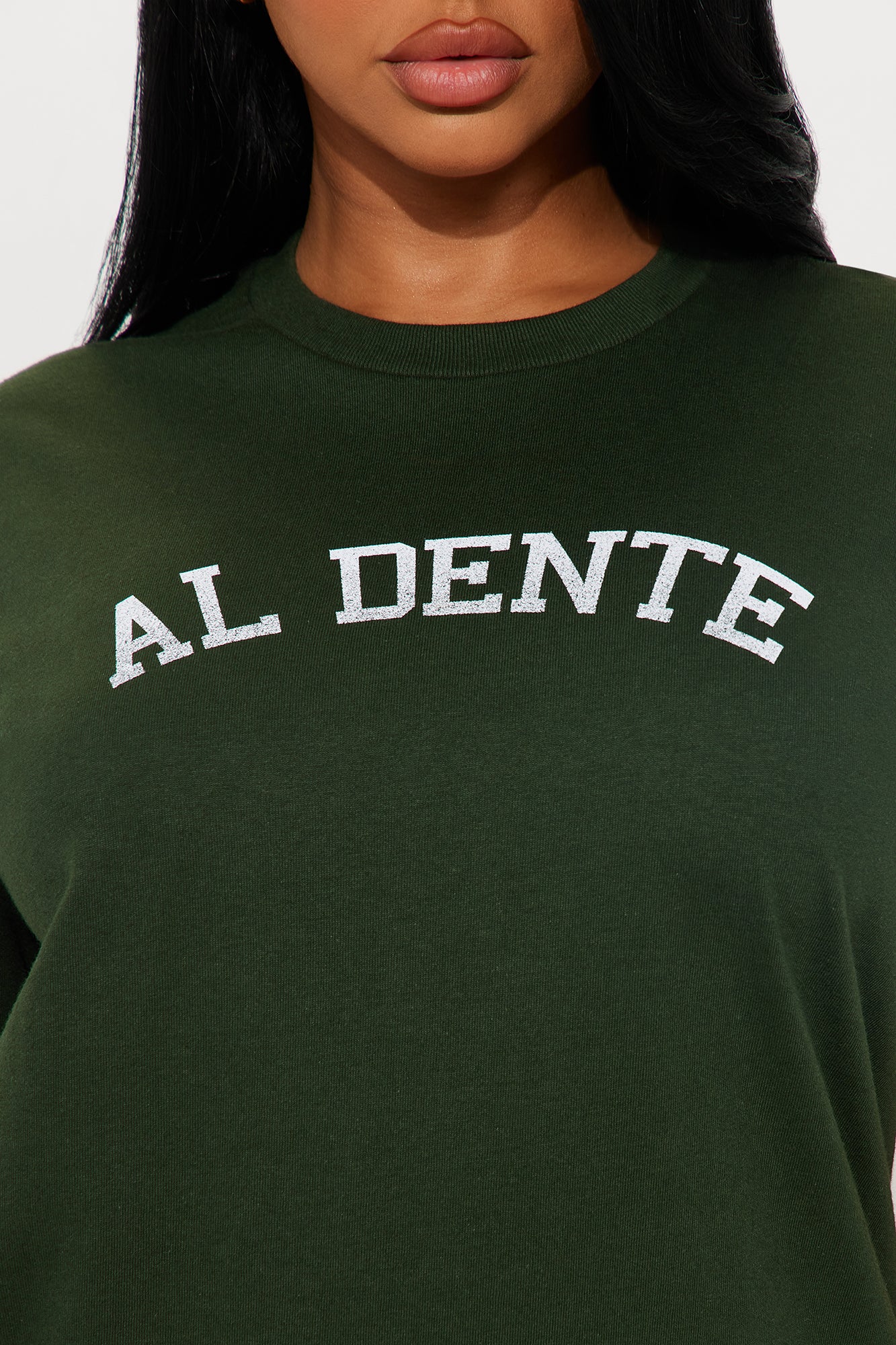 Al Dente Oversized Tee - Hunter Green - Image 3