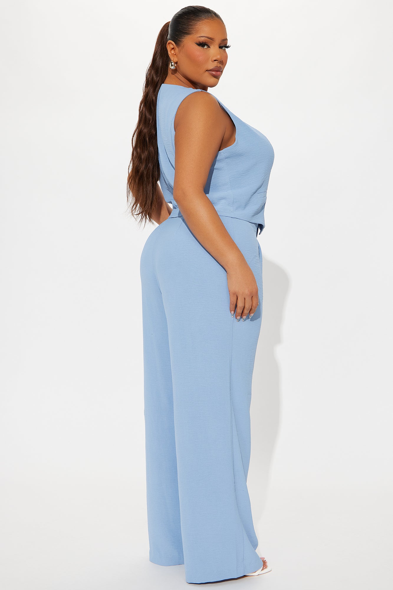 Vanessa Vest Pant Set  - Slate Blue - Image 6