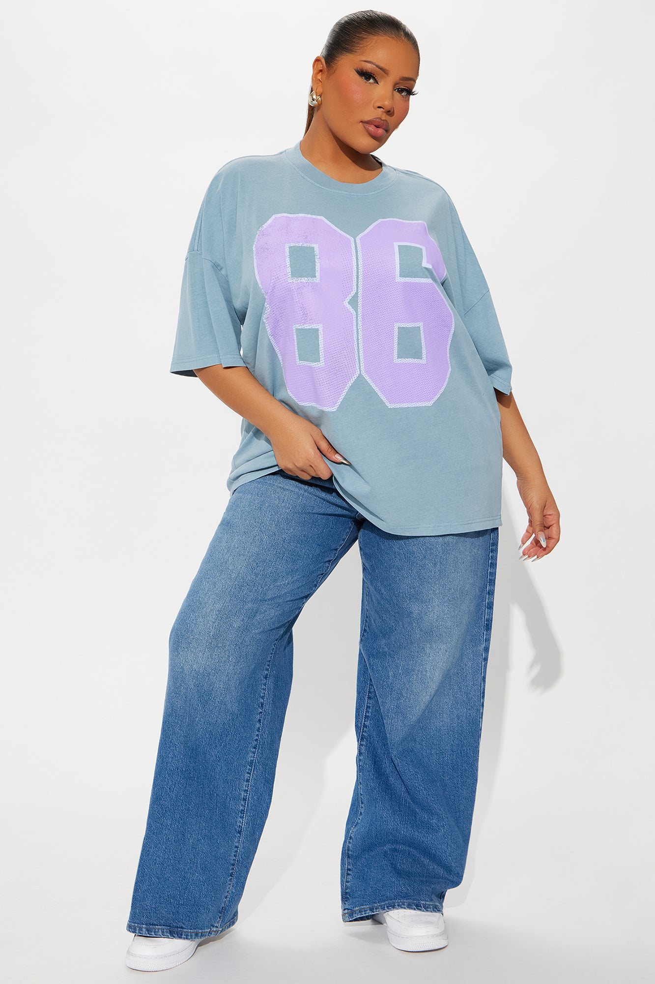 The Big 86 Washed Tee - Indigo - Image 5