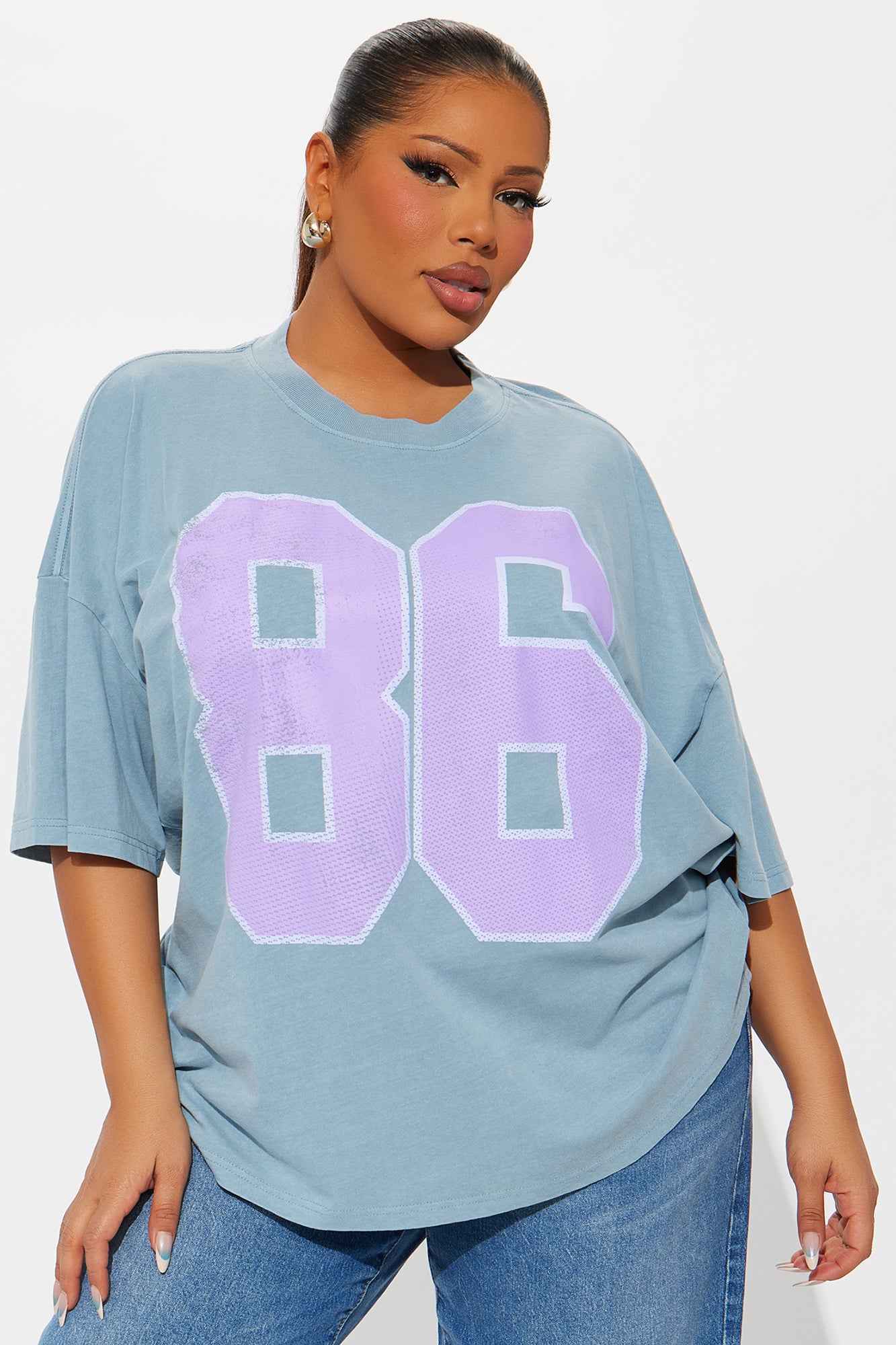 The Big 86 Washed Tee - Indigo - Image 4