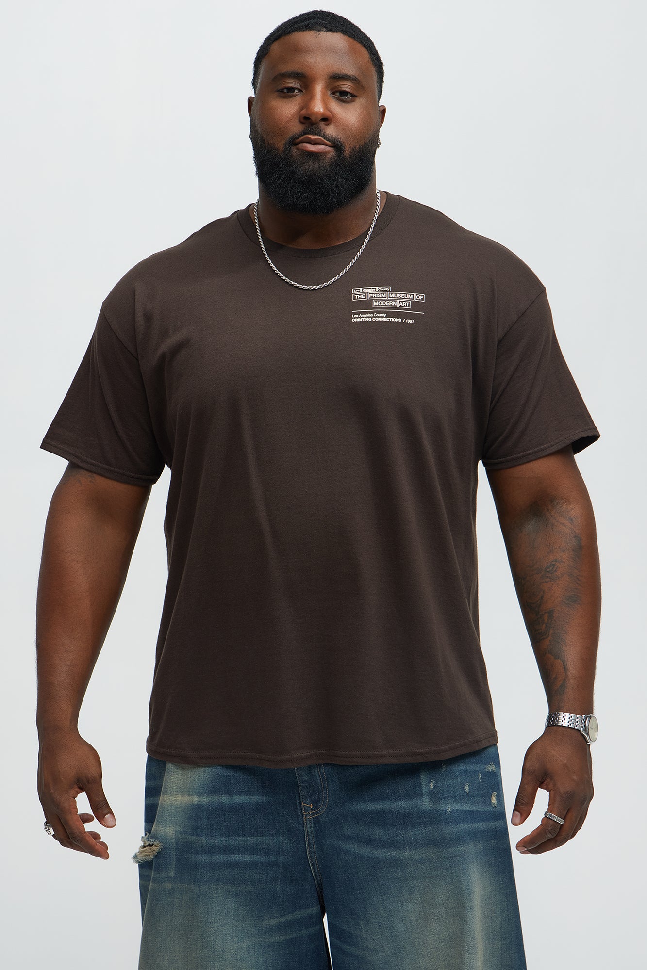 Orbiting Connections Short Sleeve Tee - Chocolate - Image 5