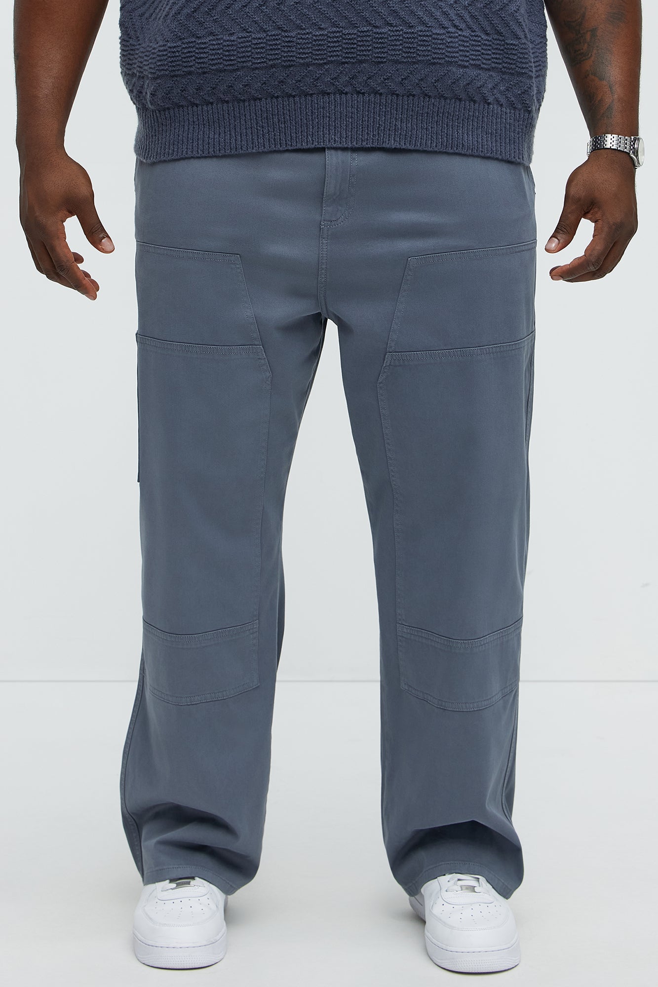 Cambra Vintage Baggy Pants - Blue - Image 5