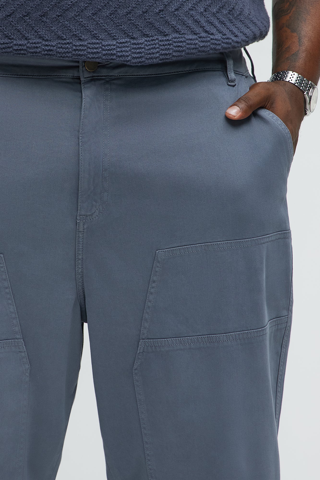 Cambra Vintage Baggy Pants - Blue - Image 7