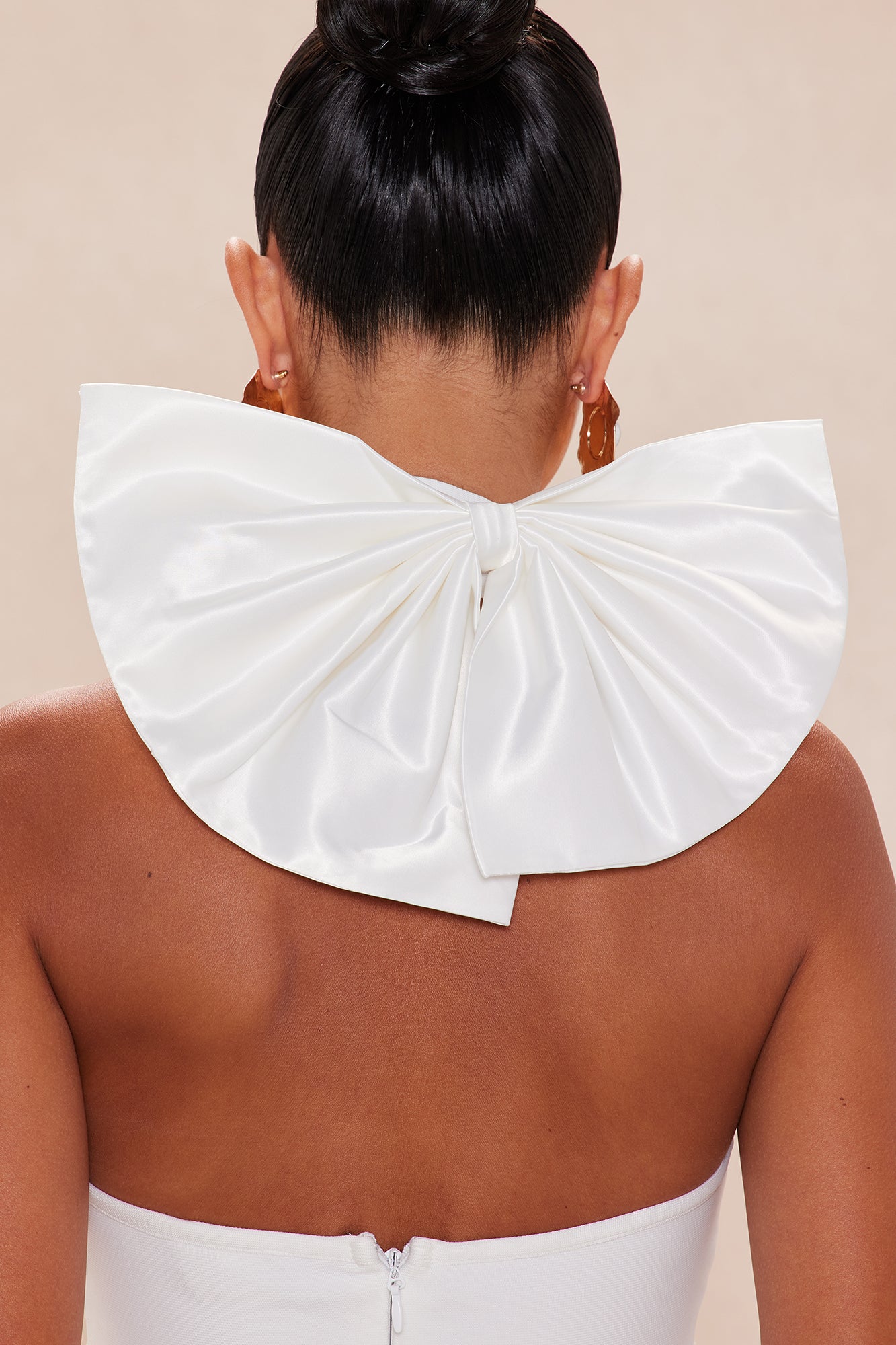 Brynn Bow Bandage Mini Dress - White - Image 4