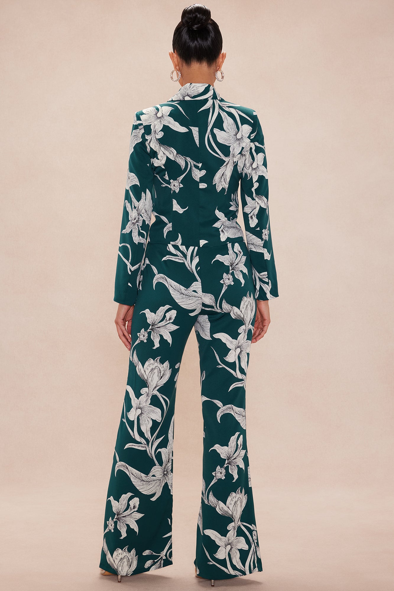 Aubrey Floral Blazer Set - Green/combo - Image 4