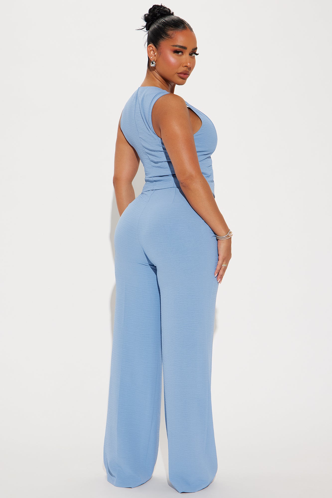 Vanessa Vest Pant Set  - Slate Blue - Image 3