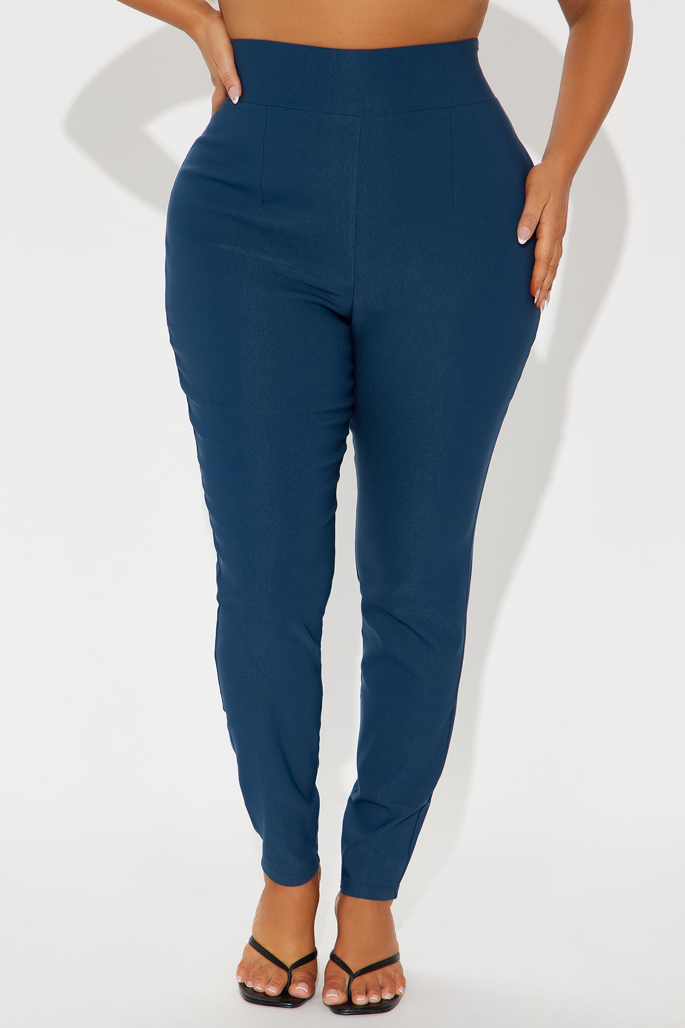 Venetian High Rise Pants - Teal - Image 5