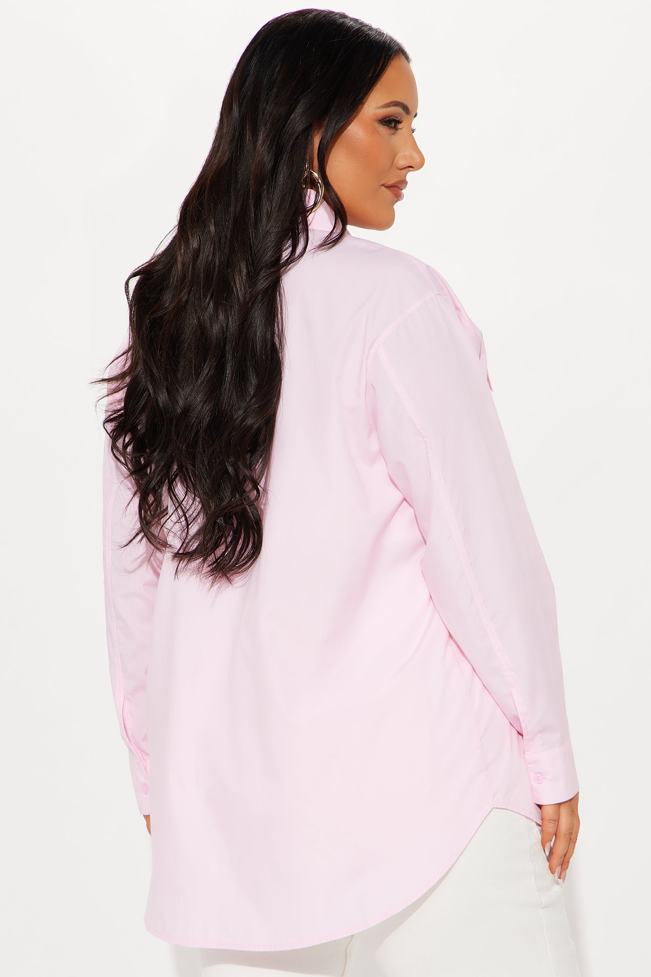 A Classic Poplin Shirt - Pink - Image 6