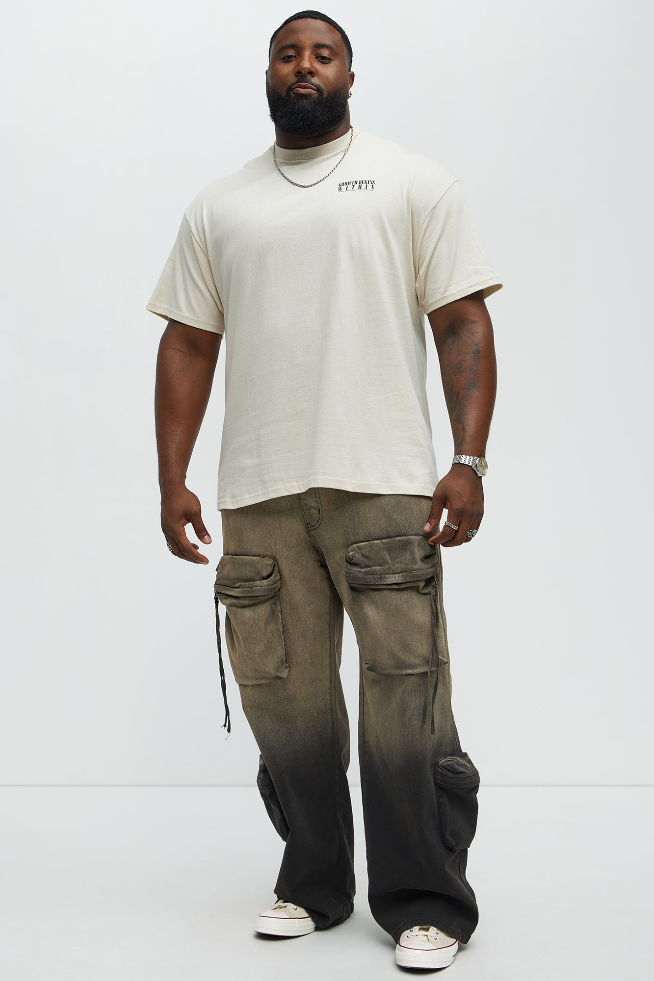 Growth Begins Within Short Sleeve Tee - Cream - Image 6