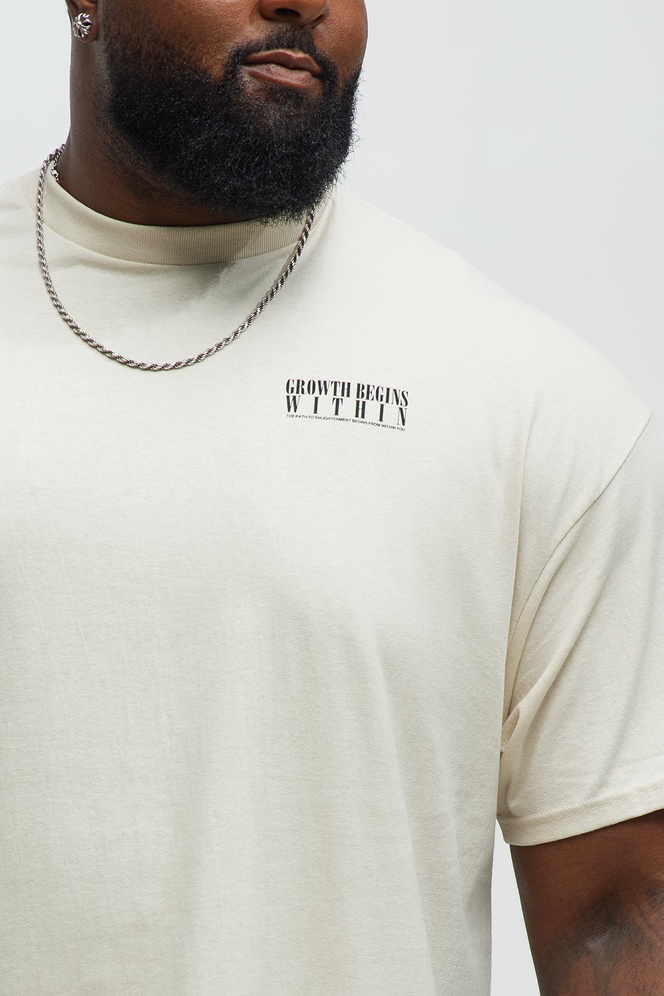 Growth Begins Within Short Sleeve Tee - Cream - Image 7