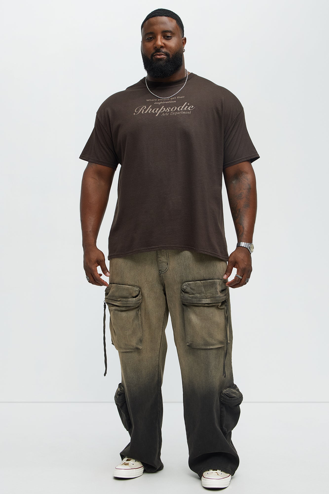 Rhapsodie Art Dept Short Sleeve Tee - Chocolate - Image 6