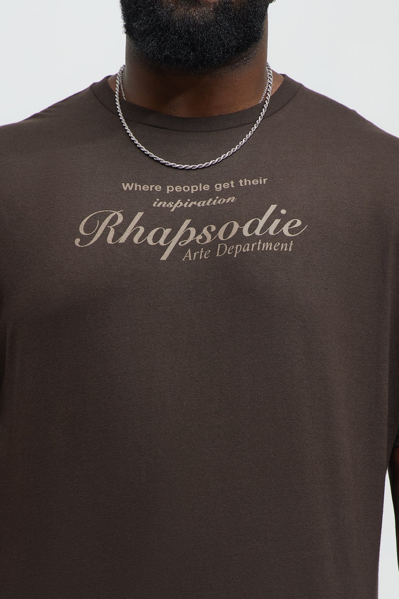 Rhapsodie Art Dept Short Sleeve Tee - Chocolate - Image 7