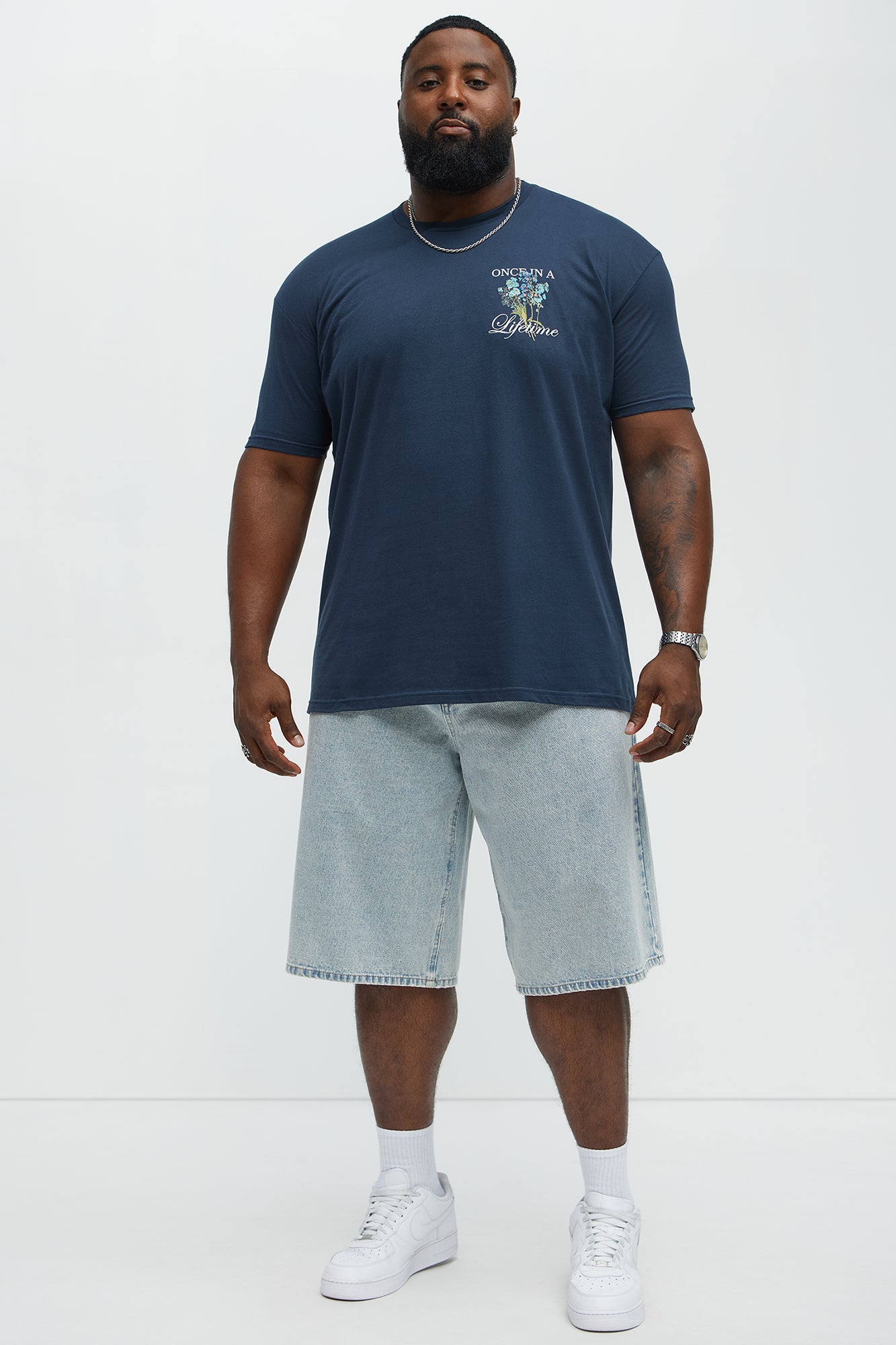 Once In A Lifetime Short Sleeve Tee - Navy - Image 6