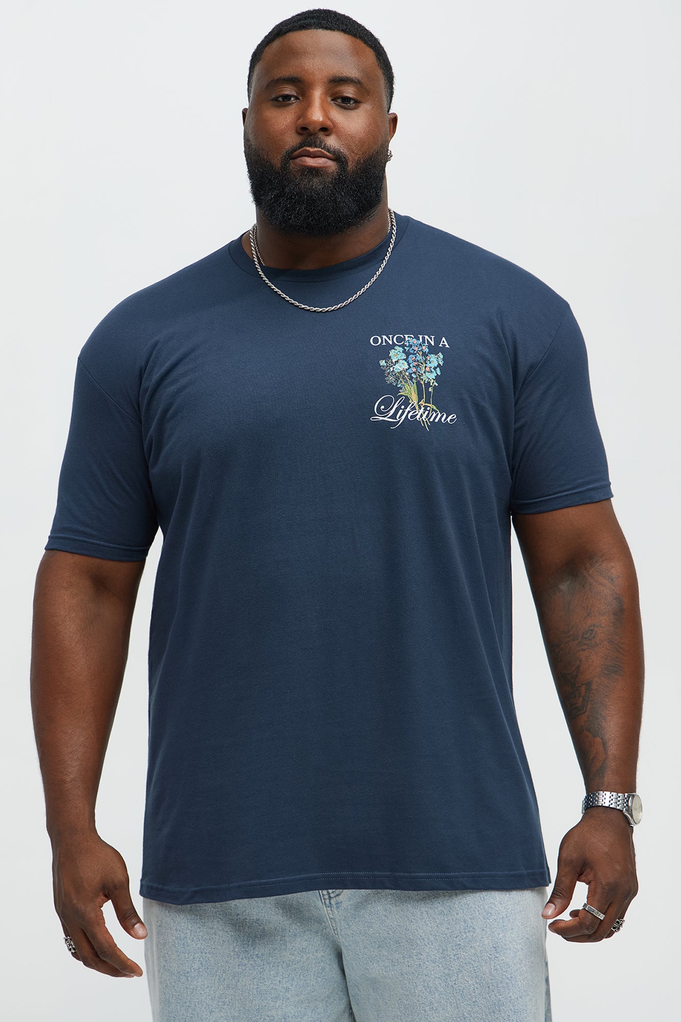Once In A Lifetime Short Sleeve Tee - Navy - Image 5