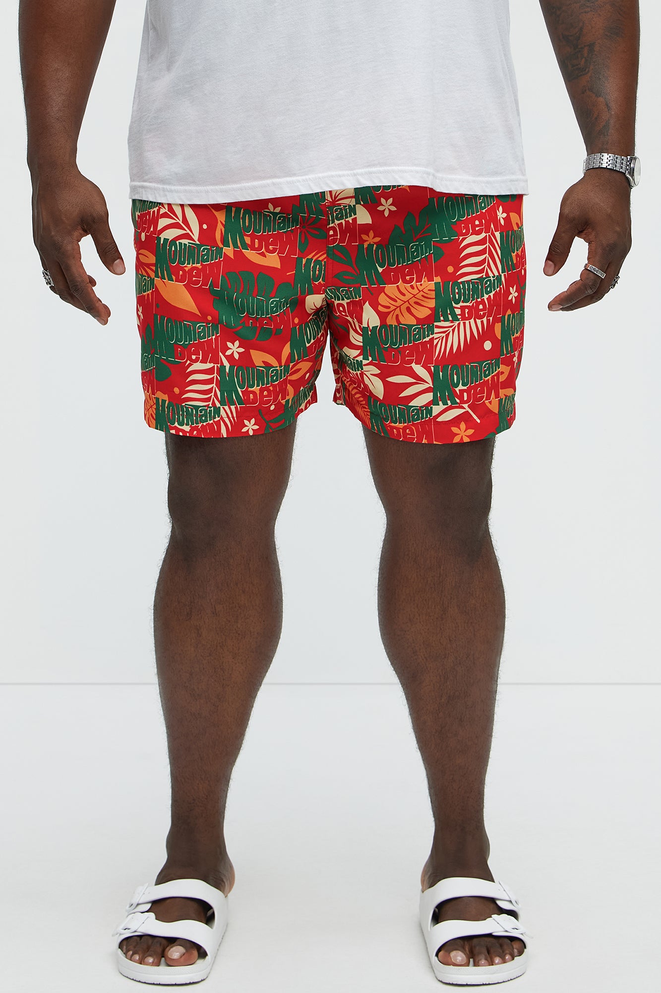 Mt.Dew Splash Swim Trunk - Green/combo - Image 5
