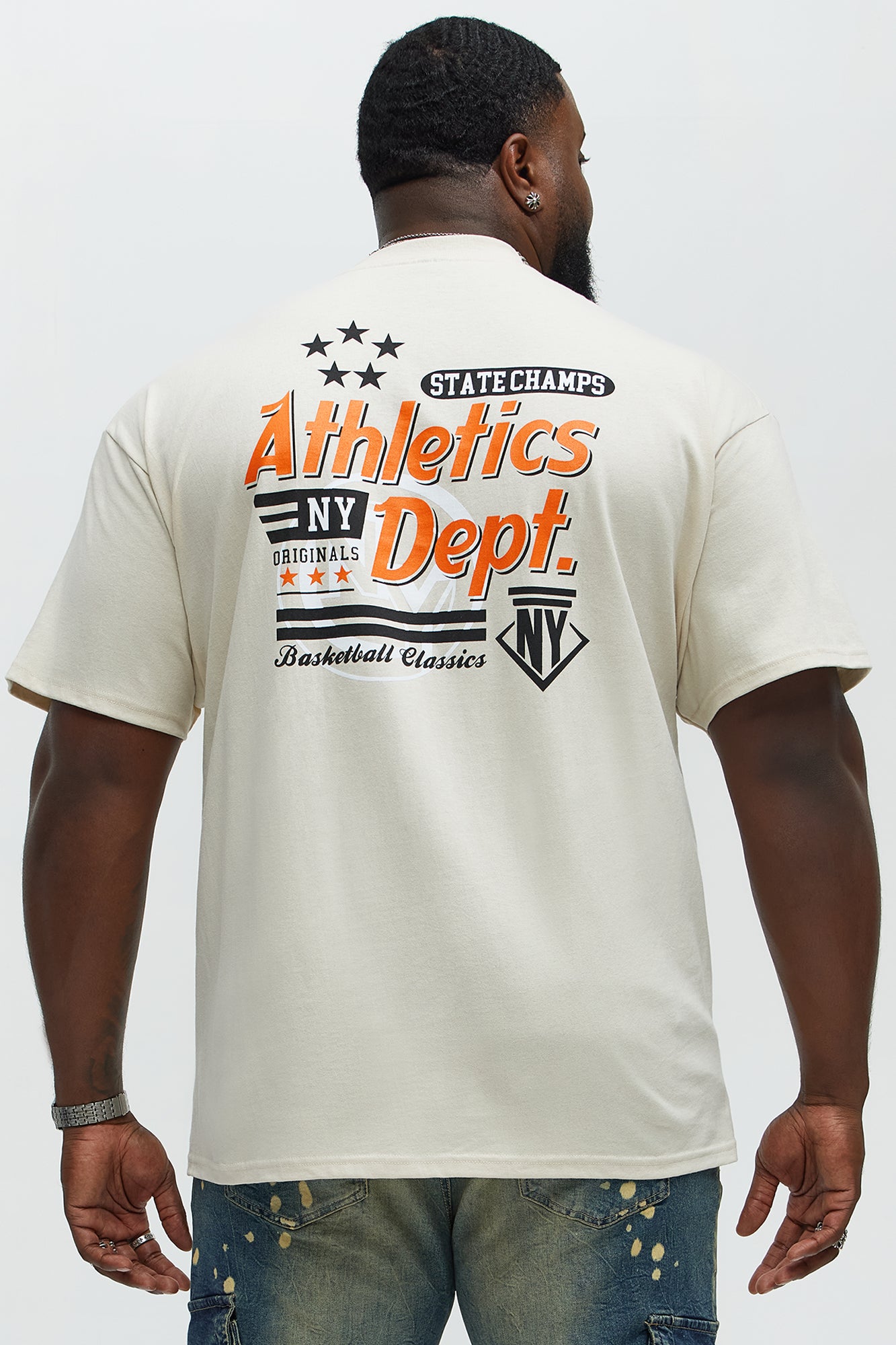 State Champs Athletics Short Sleeve Tee - Cream - Image 8