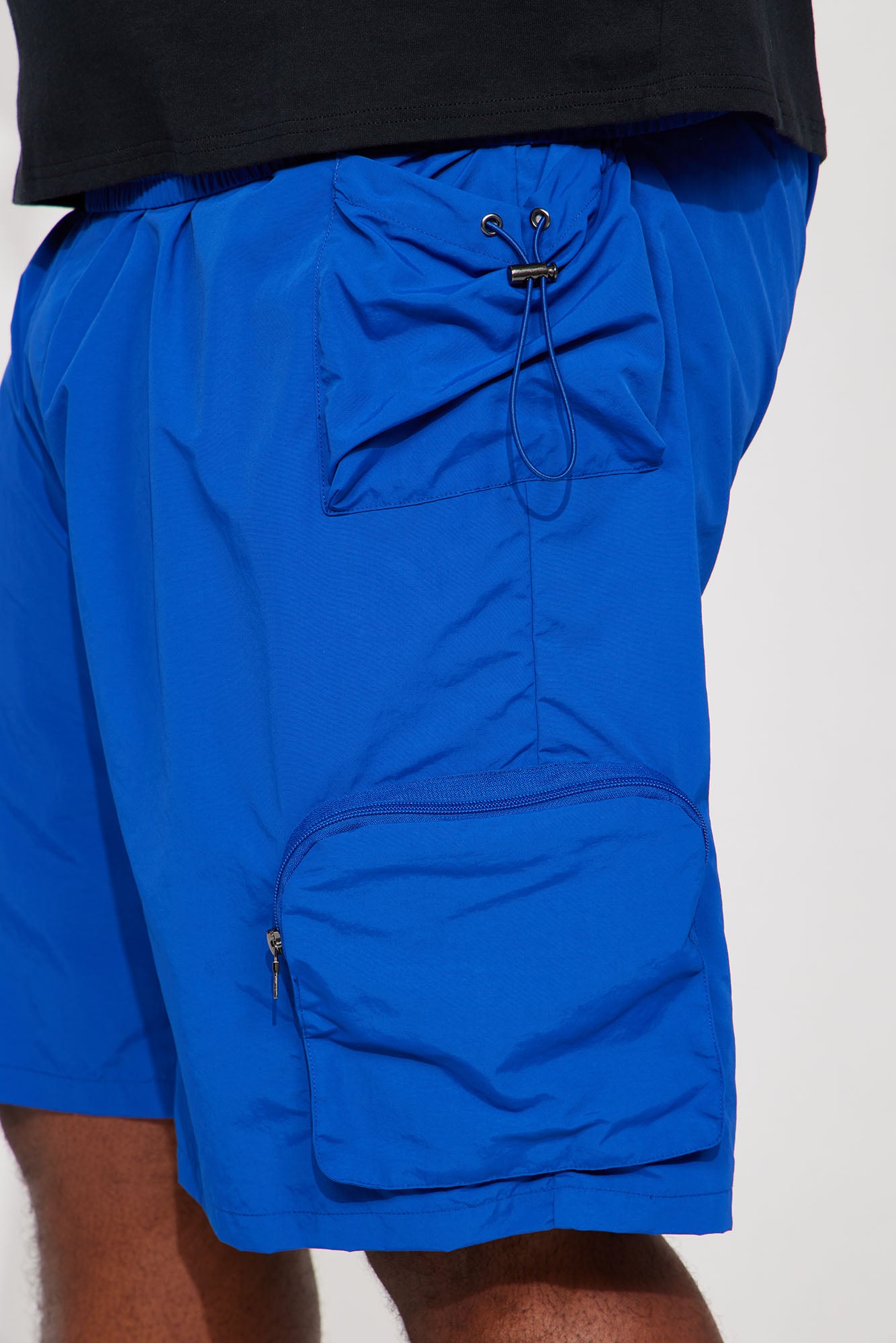 All This And That Nylon Cargo Shorts - Royal - Image 8