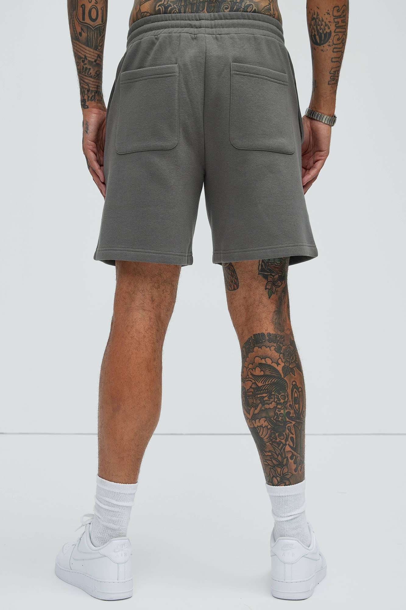 Tyson Lightning Relaxed Shorts - Charcoal - Image 3