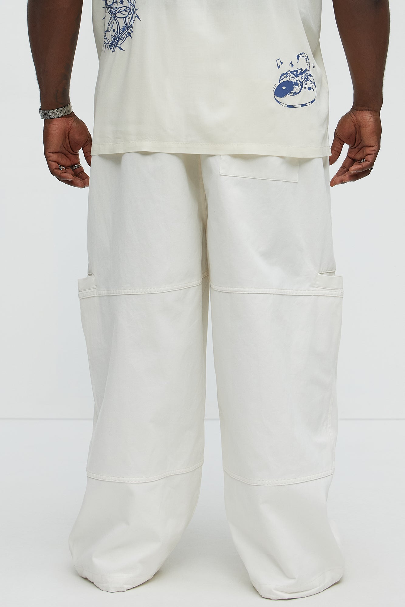 Baggy Damn Right Pants - Off White - Image 4