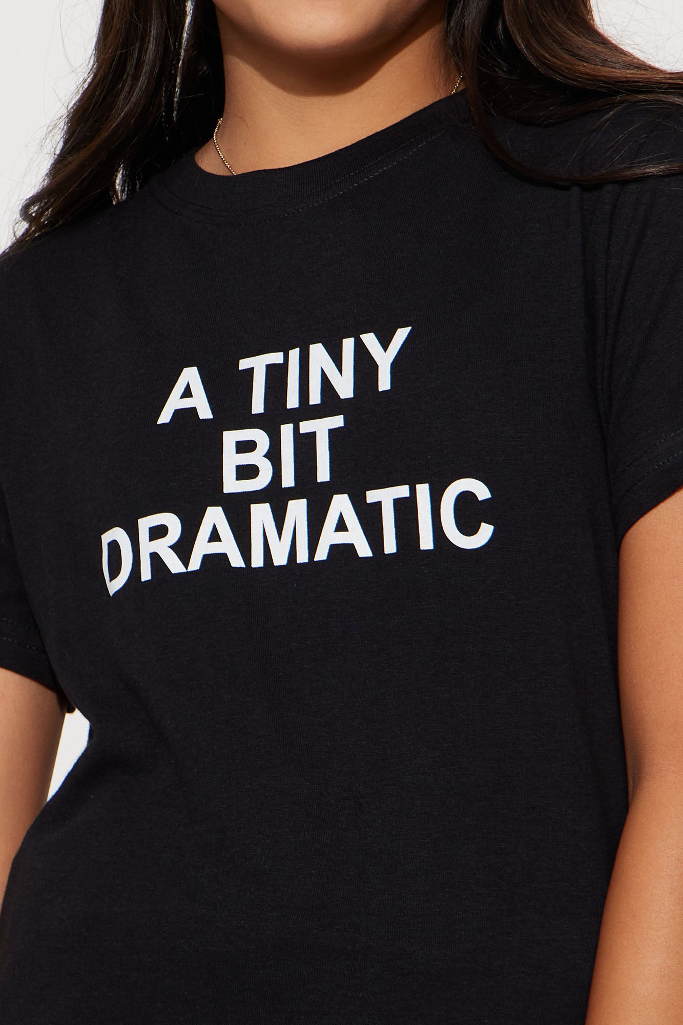 Mini A Tiny Bit Dramatic Screen Tee - Black - Image 3