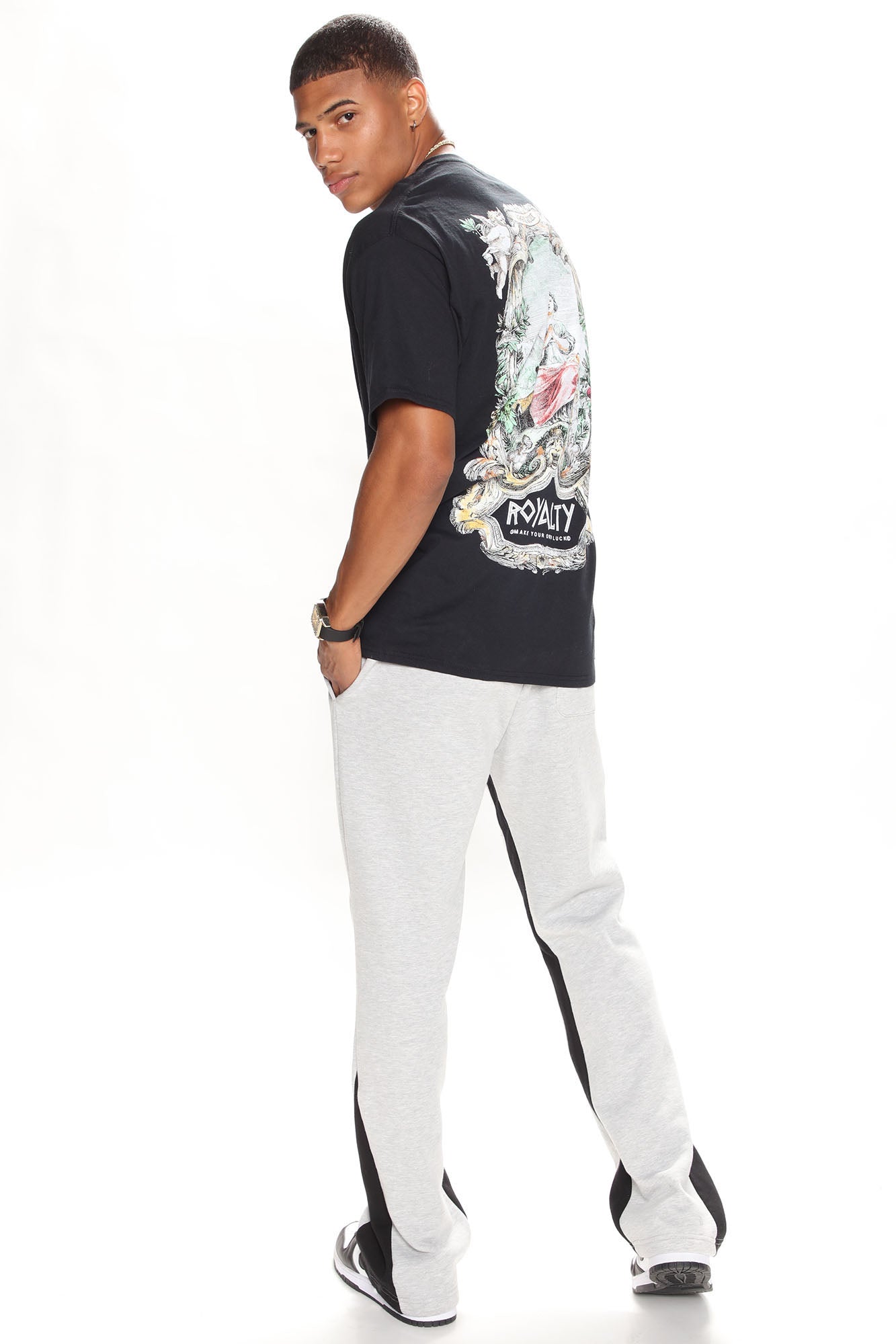 Tyson Flared Sweatpants - Grey - Image 6