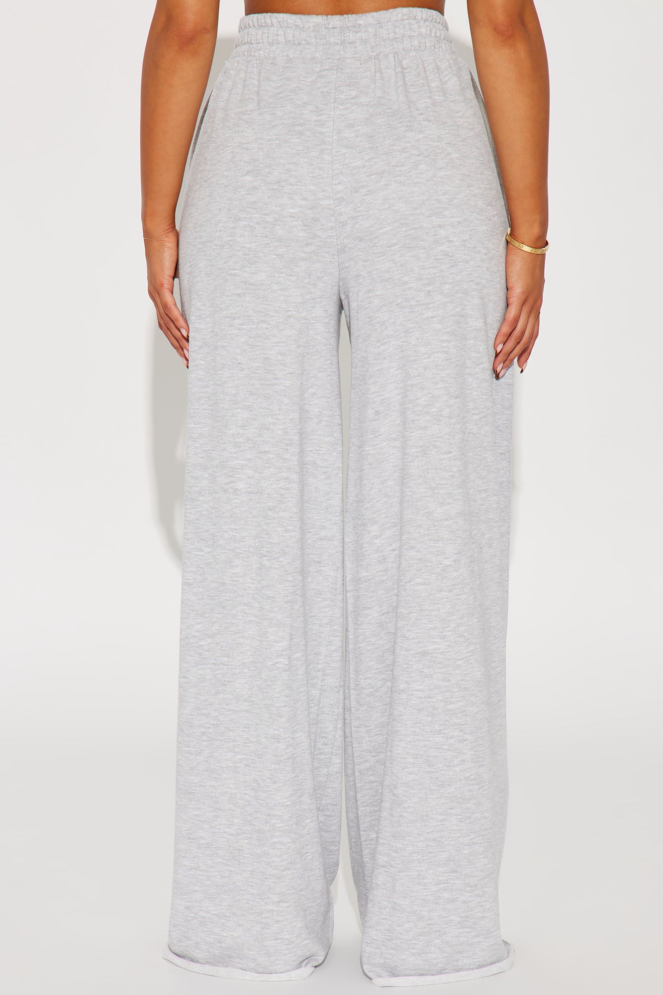 Fair Game Lounge Wide Leg Pant - Heather Grey - Image 3
