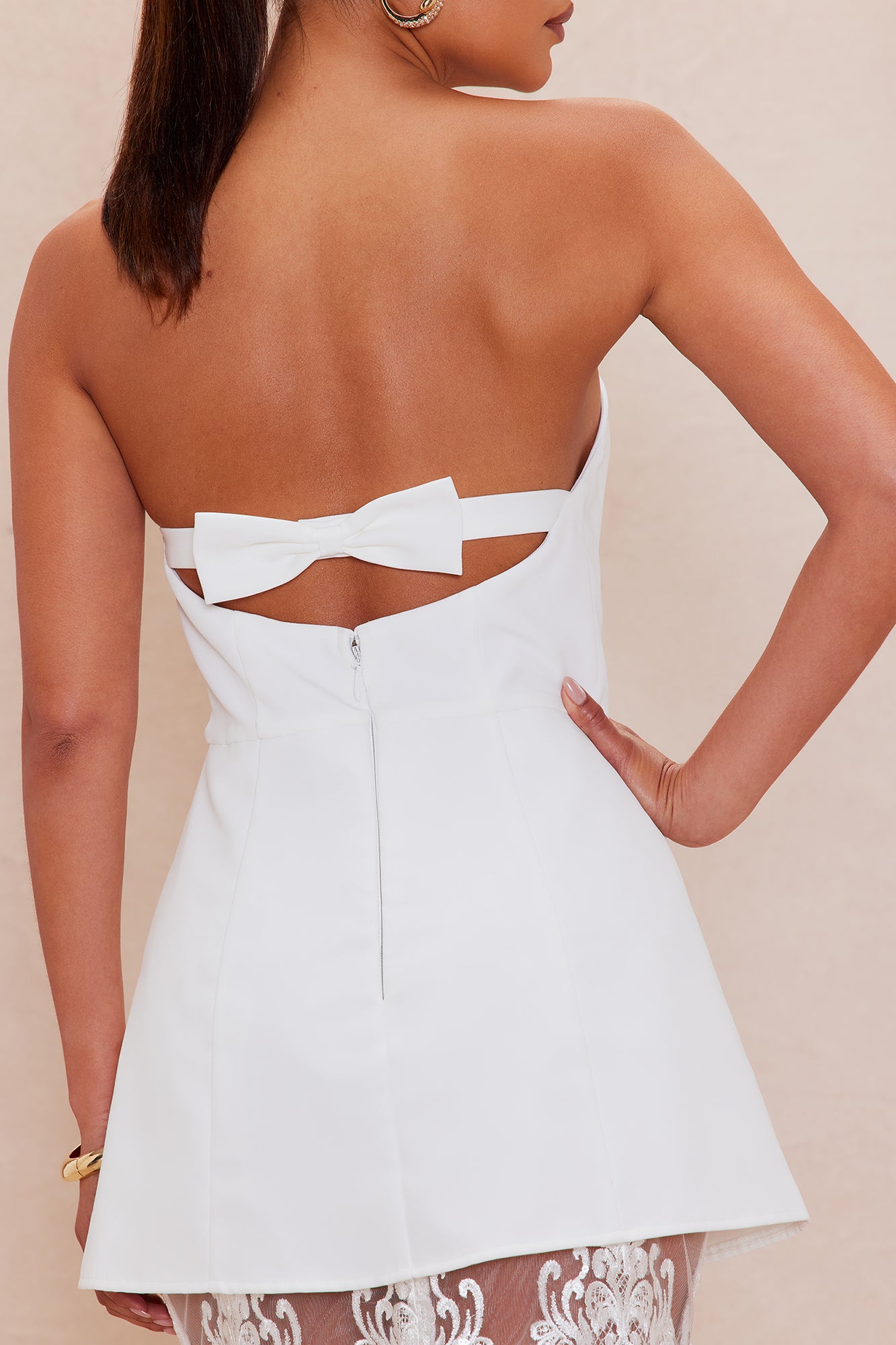 Sarah Embroidered Maxi Dress - White - Image 3