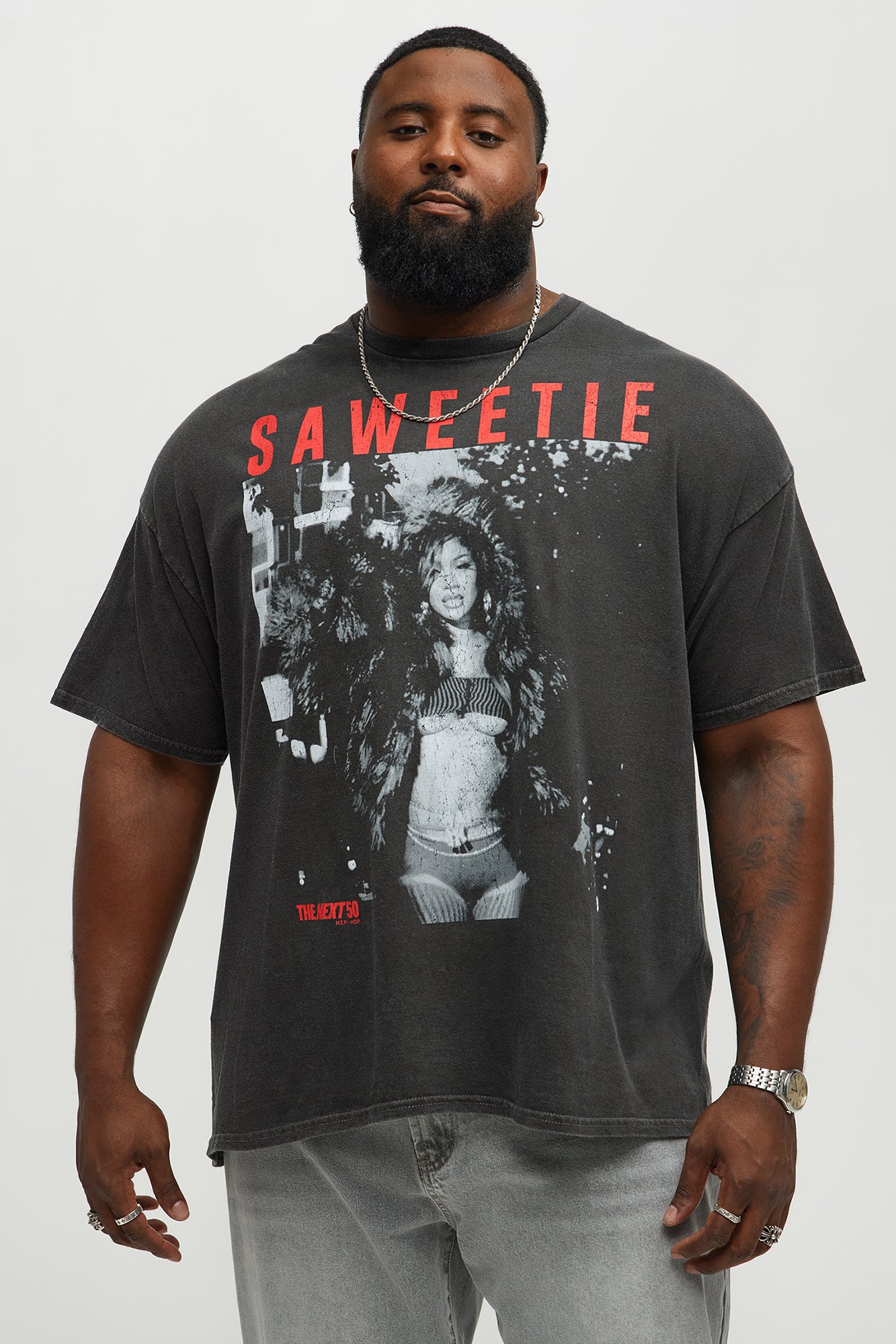 Saweetie My Type Short Sleeve Tee - Black - Image 4