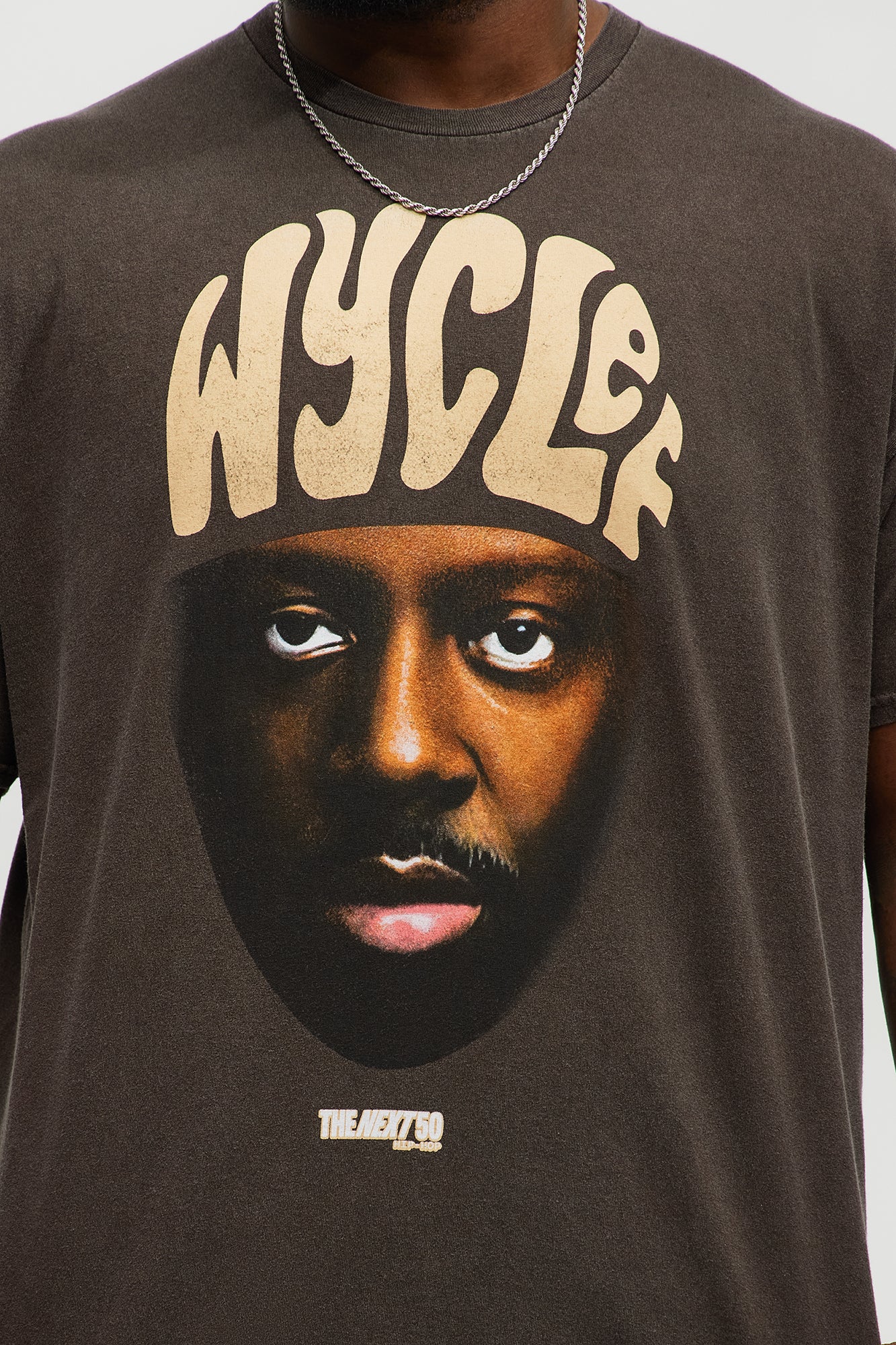 Wyclef Jean Short Sleeve Tee - Brown - Image 3