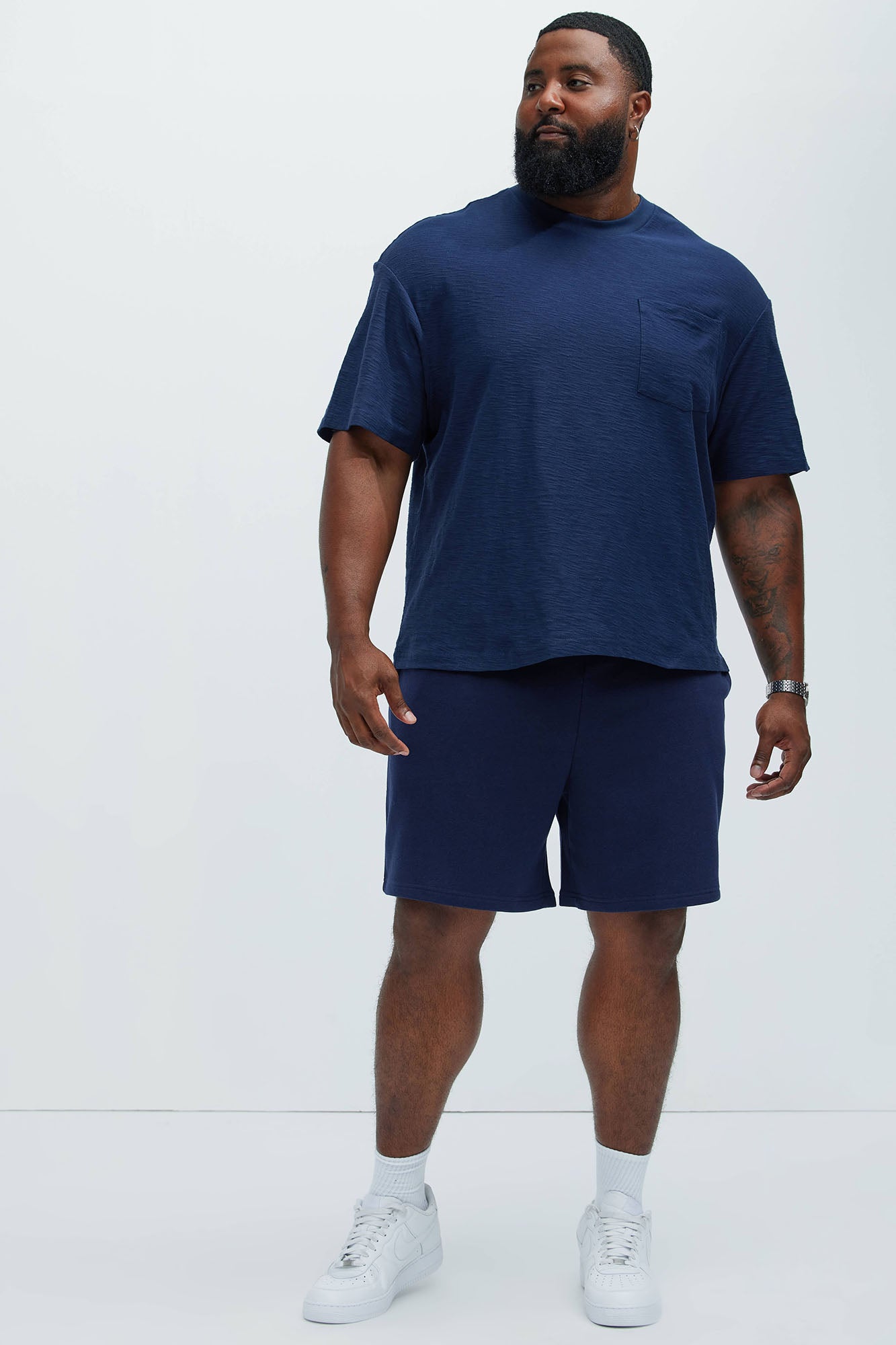 Tyson Sweatshort - Navy - Image 10