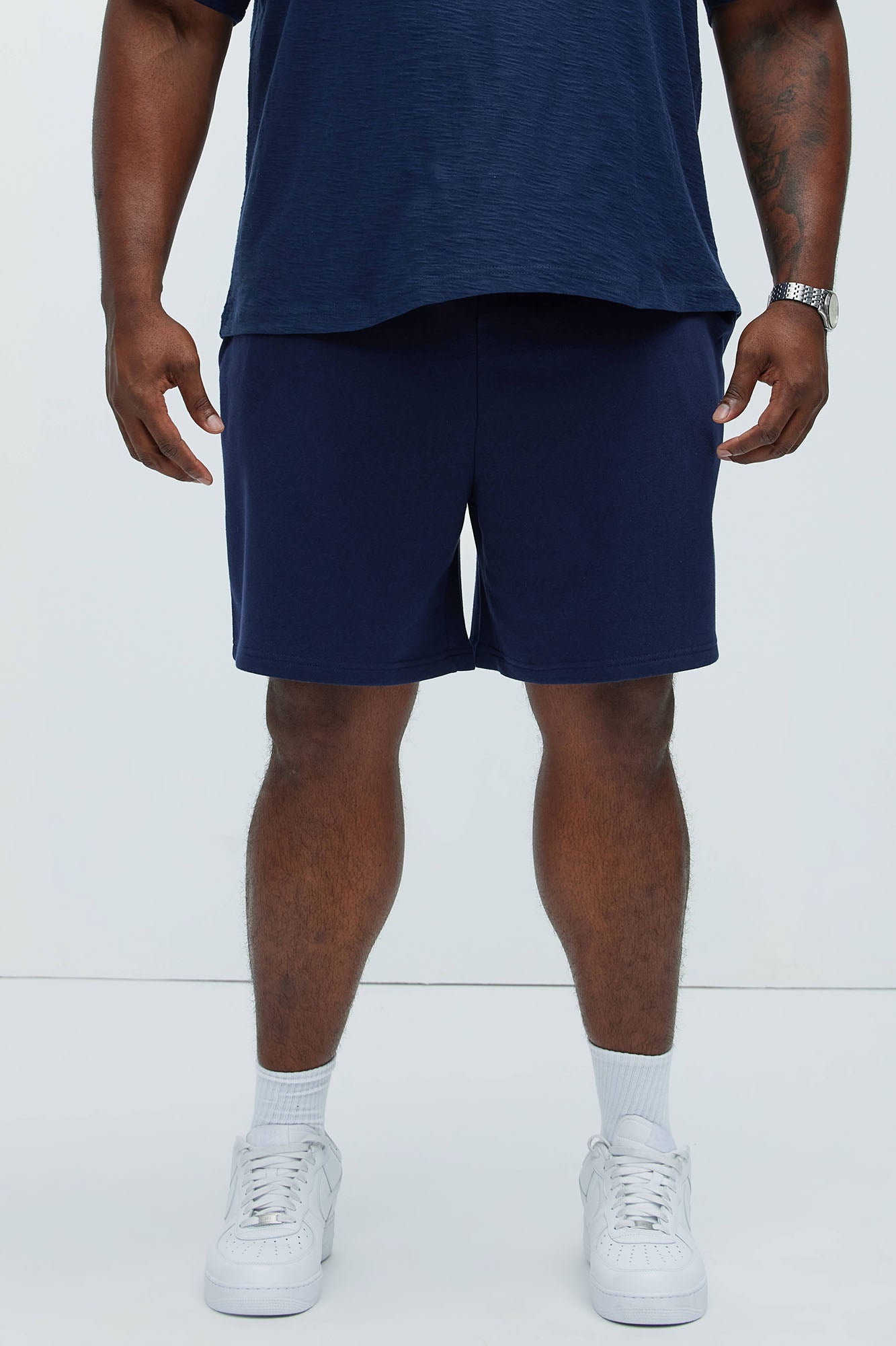 Tyson Sweatshort - Navy - Image 9