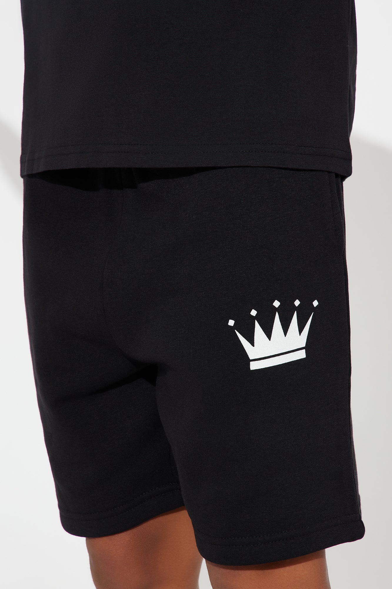Family Goals Mini Prince Short Set - Black - Image 3