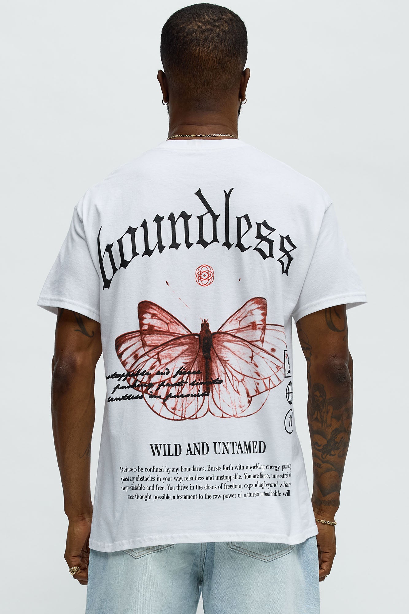 Boundless And Free Short Sleeve Tee - White - Image 4