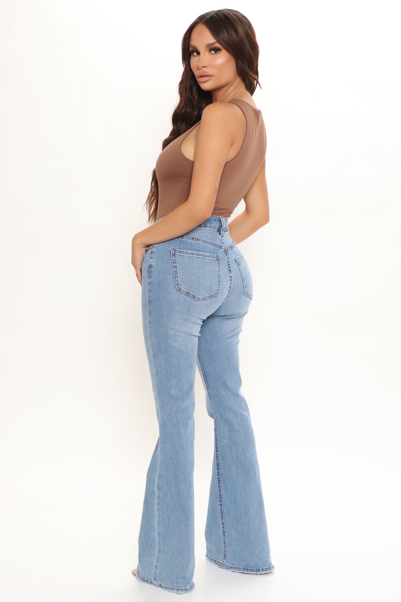 Aimee Double Lined Bodysuit - Coco - Image 4