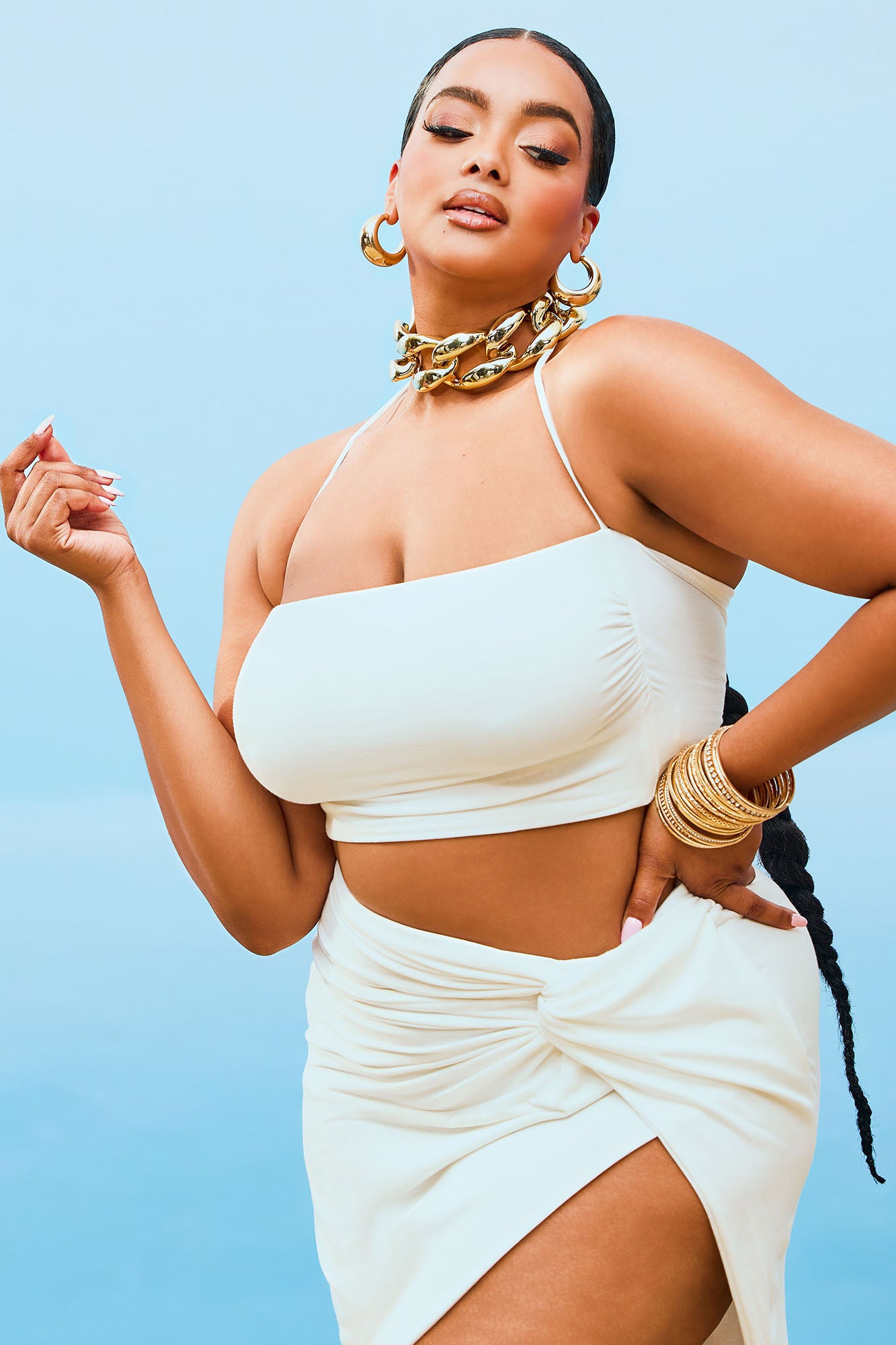 Can't Forget You Skirt Set - White - Image 5