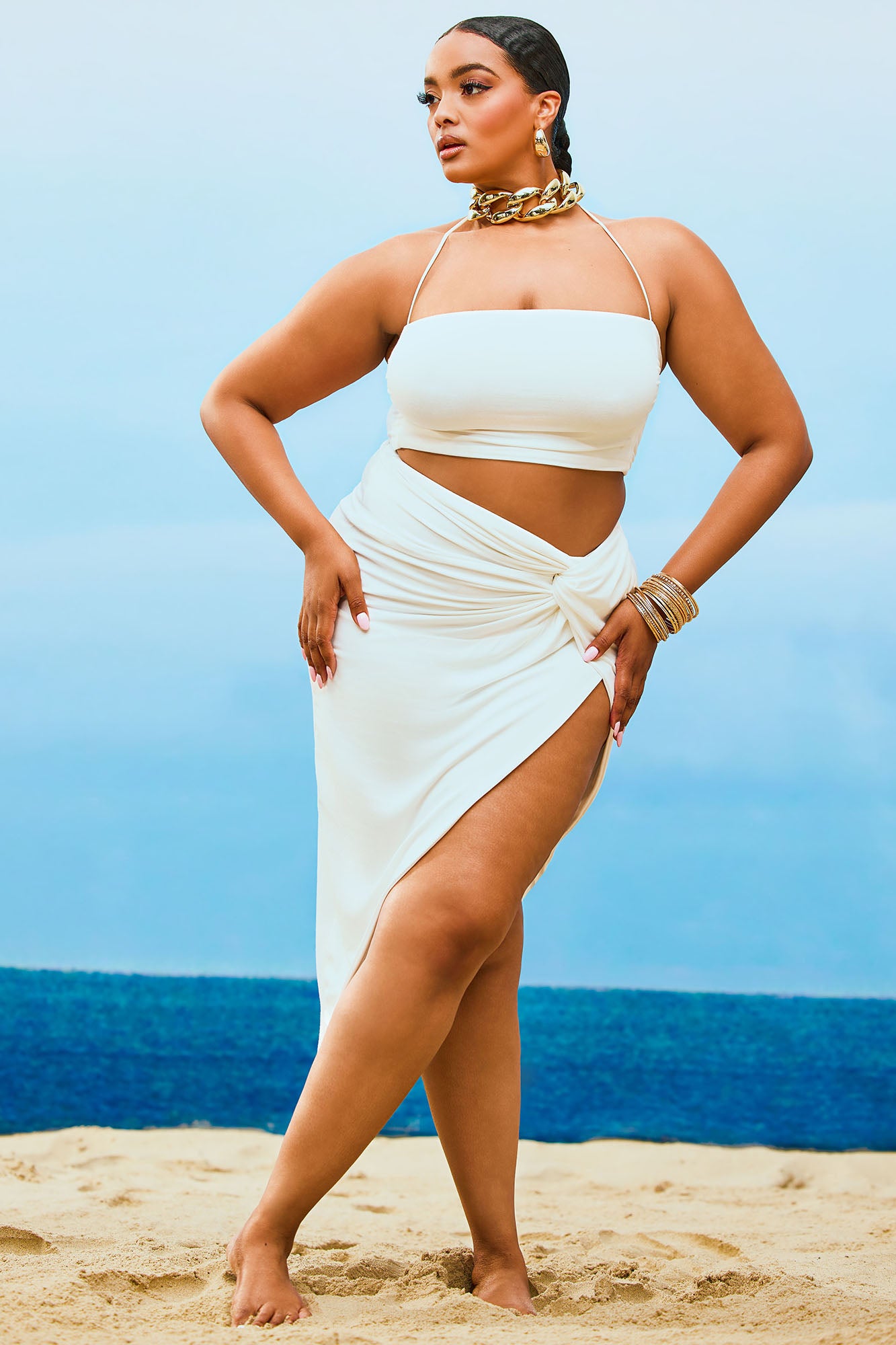 Can't Forget You Skirt Set - White - Image 4