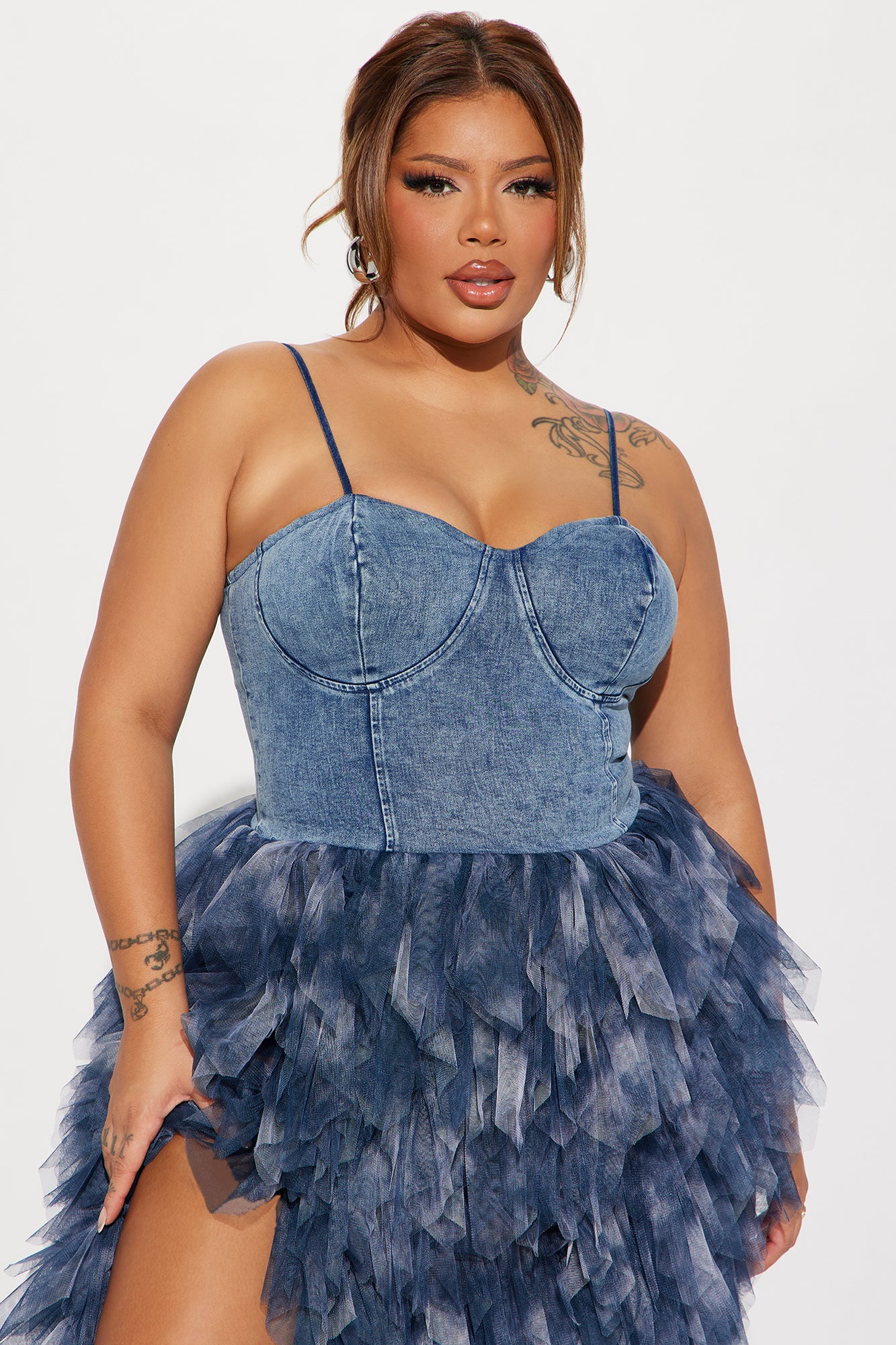 Life In Denim Maxi Dress - Denim - Image 5