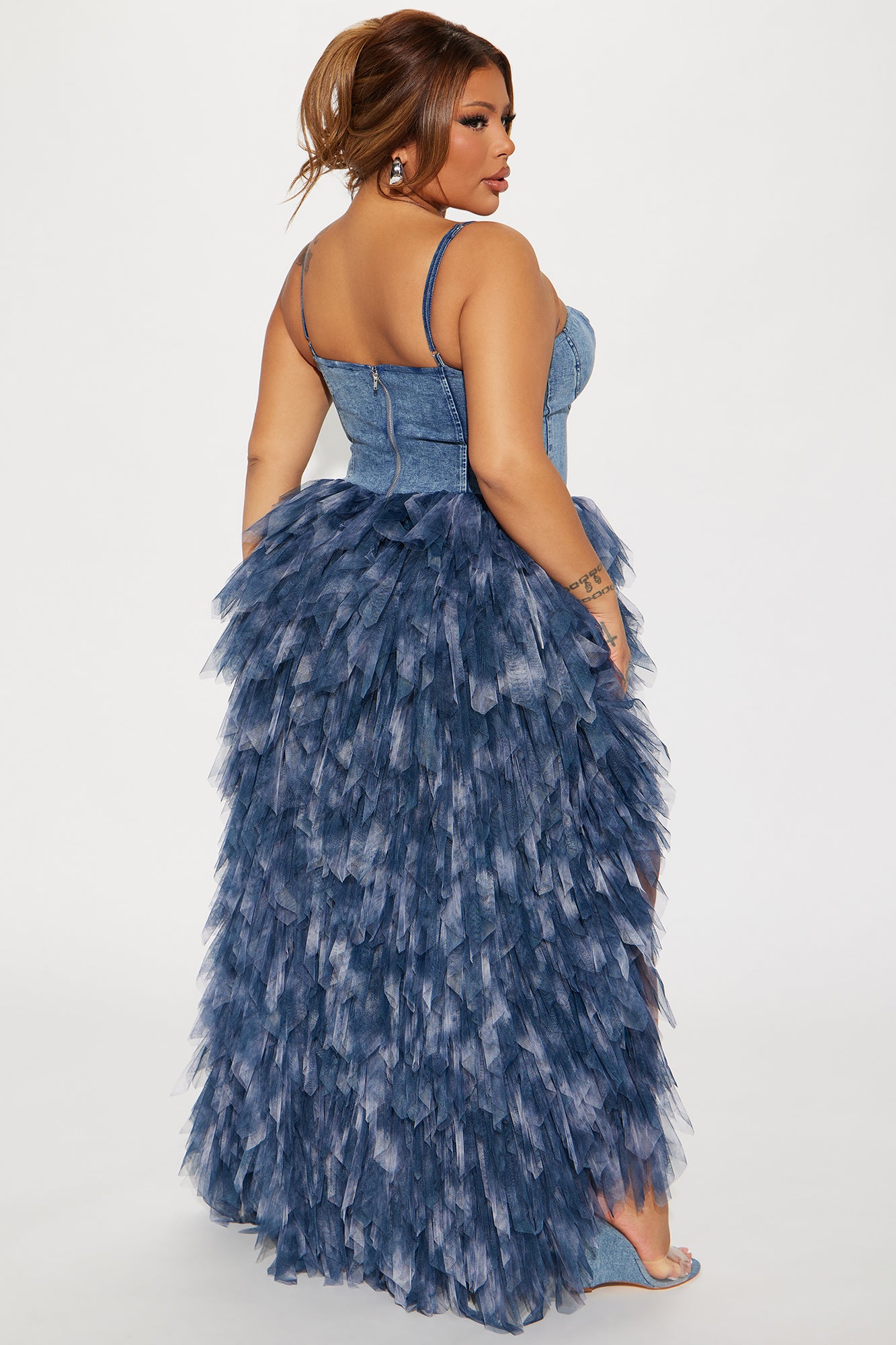 Life In Denim Maxi Dress - Denim - Image 6