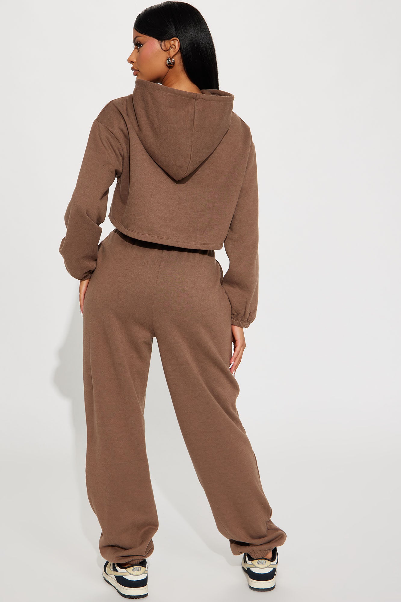 Find Out Fleece Jogger Set - Mocha - Image 3