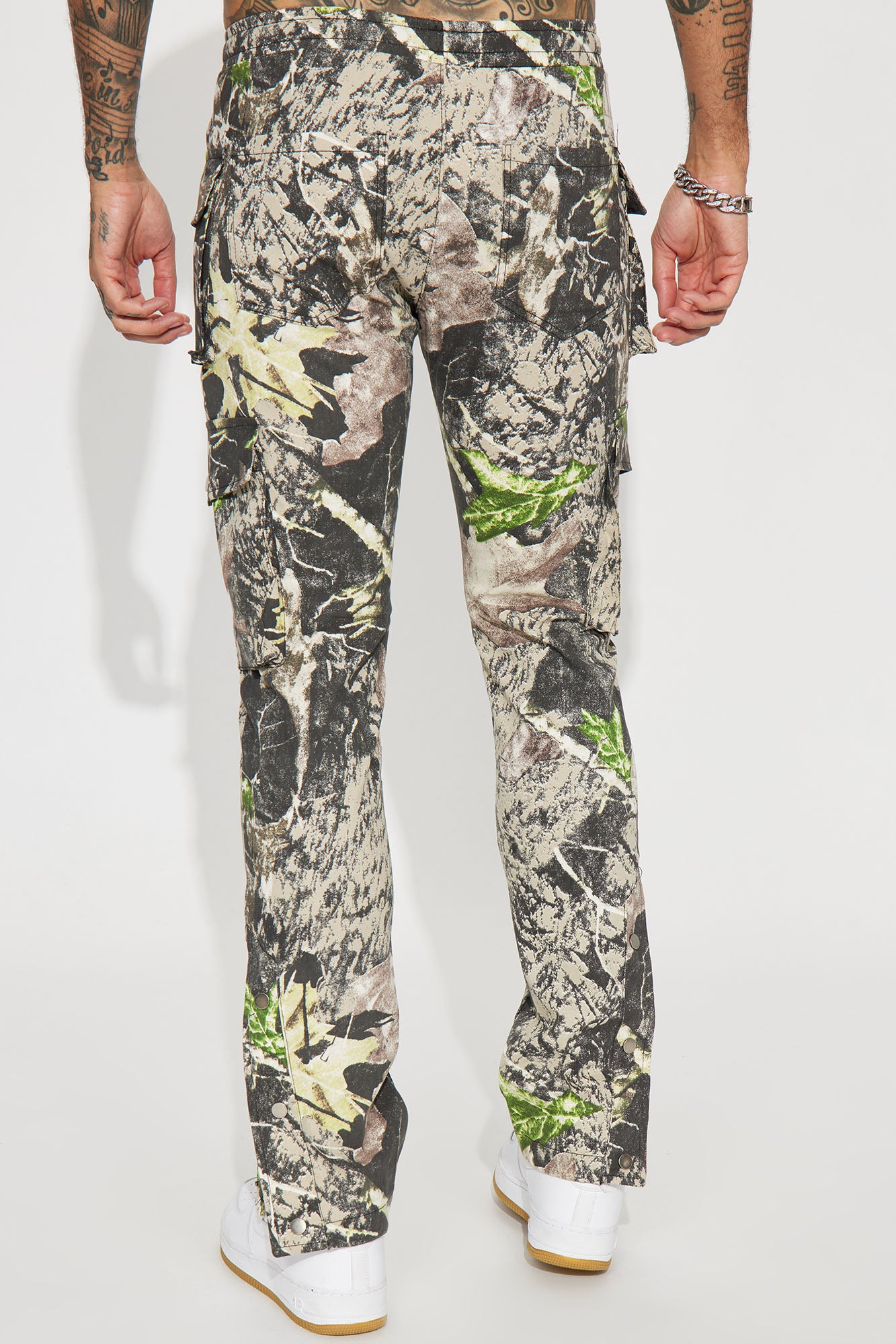 Worker Slim Cargo Pants - Green/combo - Image 19