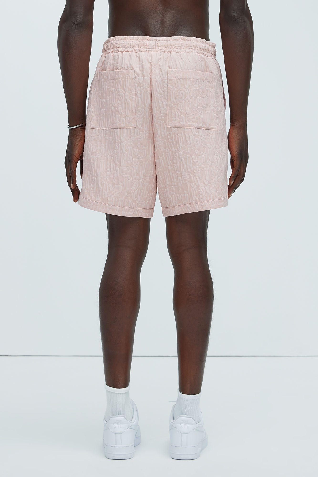 Via Margutta Textured Shorts - Mauve - Image 5