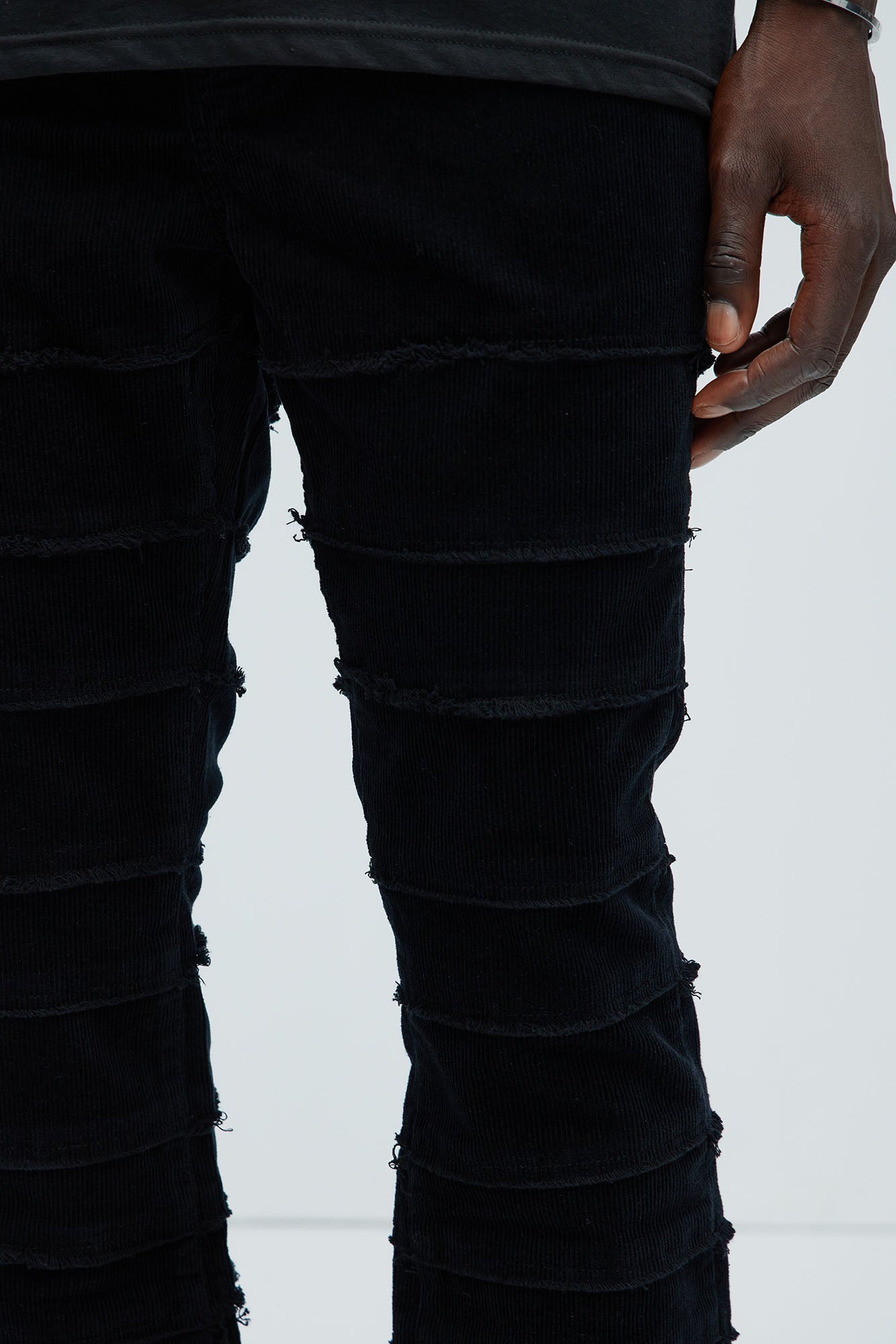 Cover Me Straight Corduroy Pants - Black - Image 3