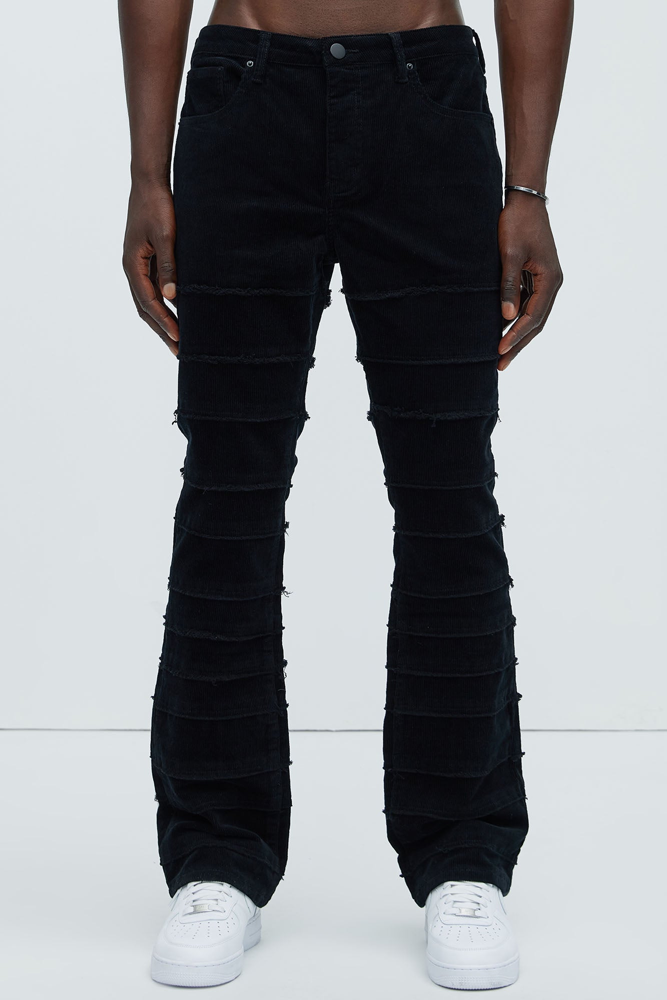 Cover Me Straight Corduroy Pants - Black - Image 4