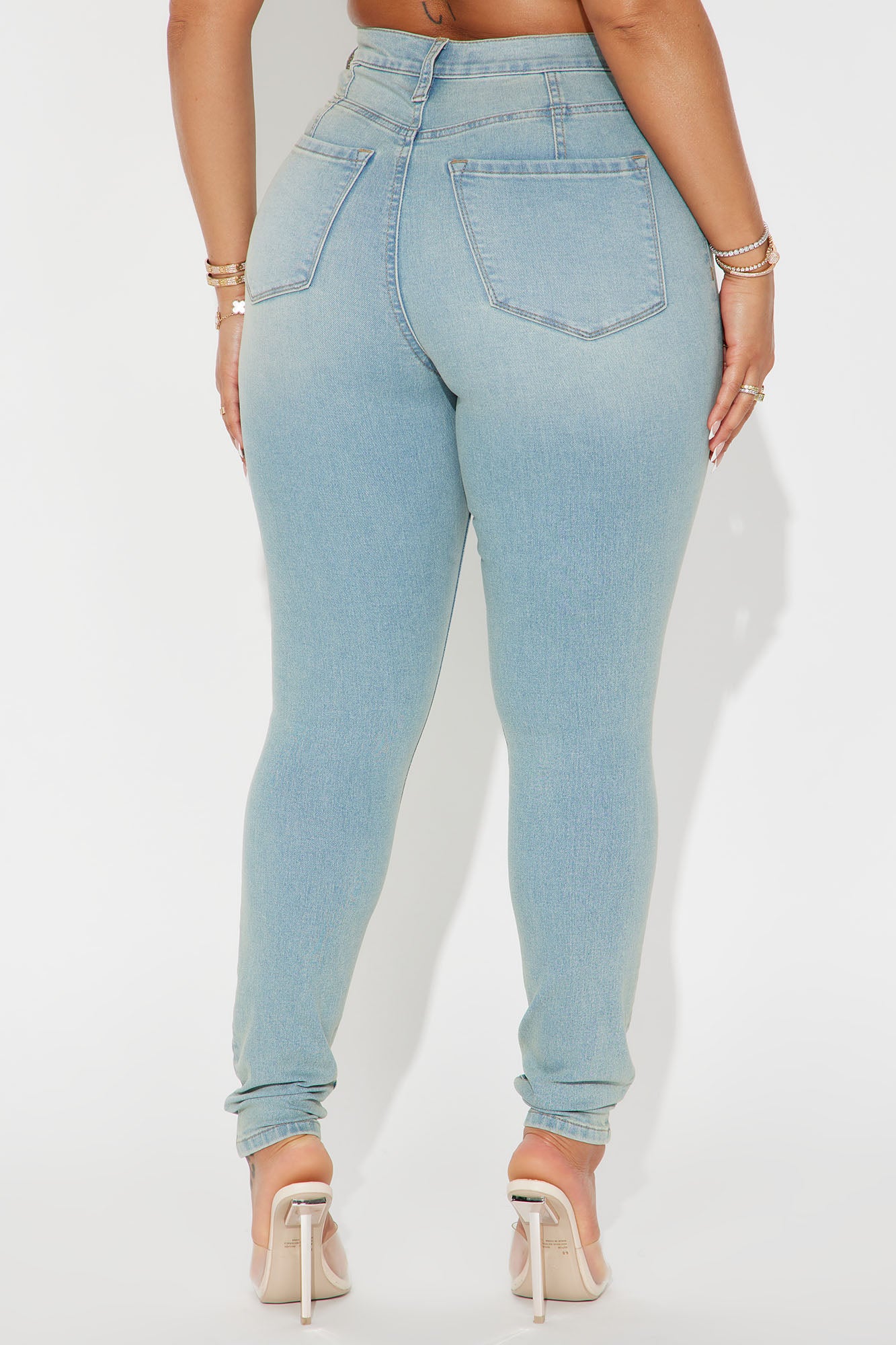 History In The Making Stretch Shaping Skinny Jeans - Vintage Wash - Image 3